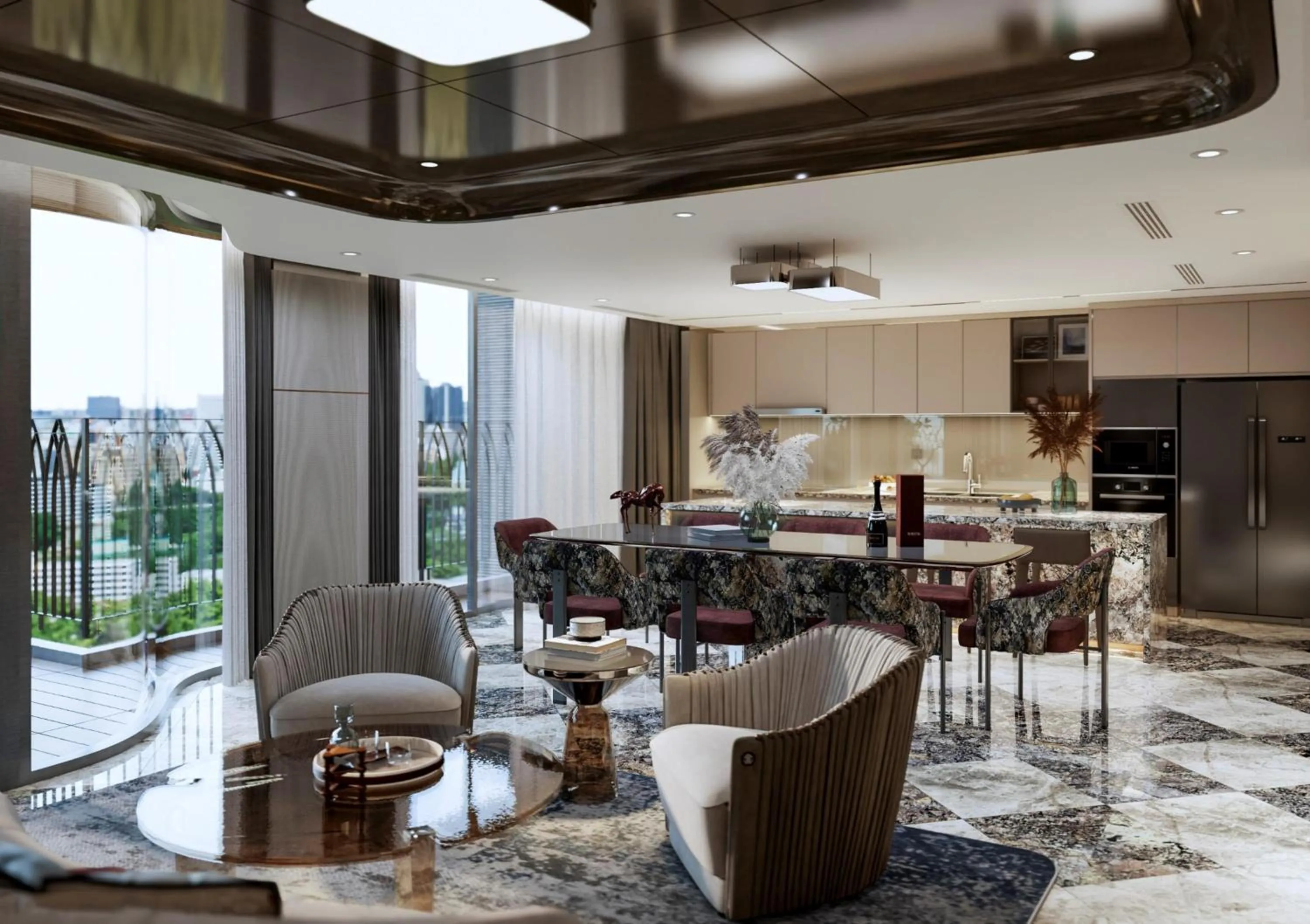 Kitchen or kitchenette in Champton Nha Trang Hotel