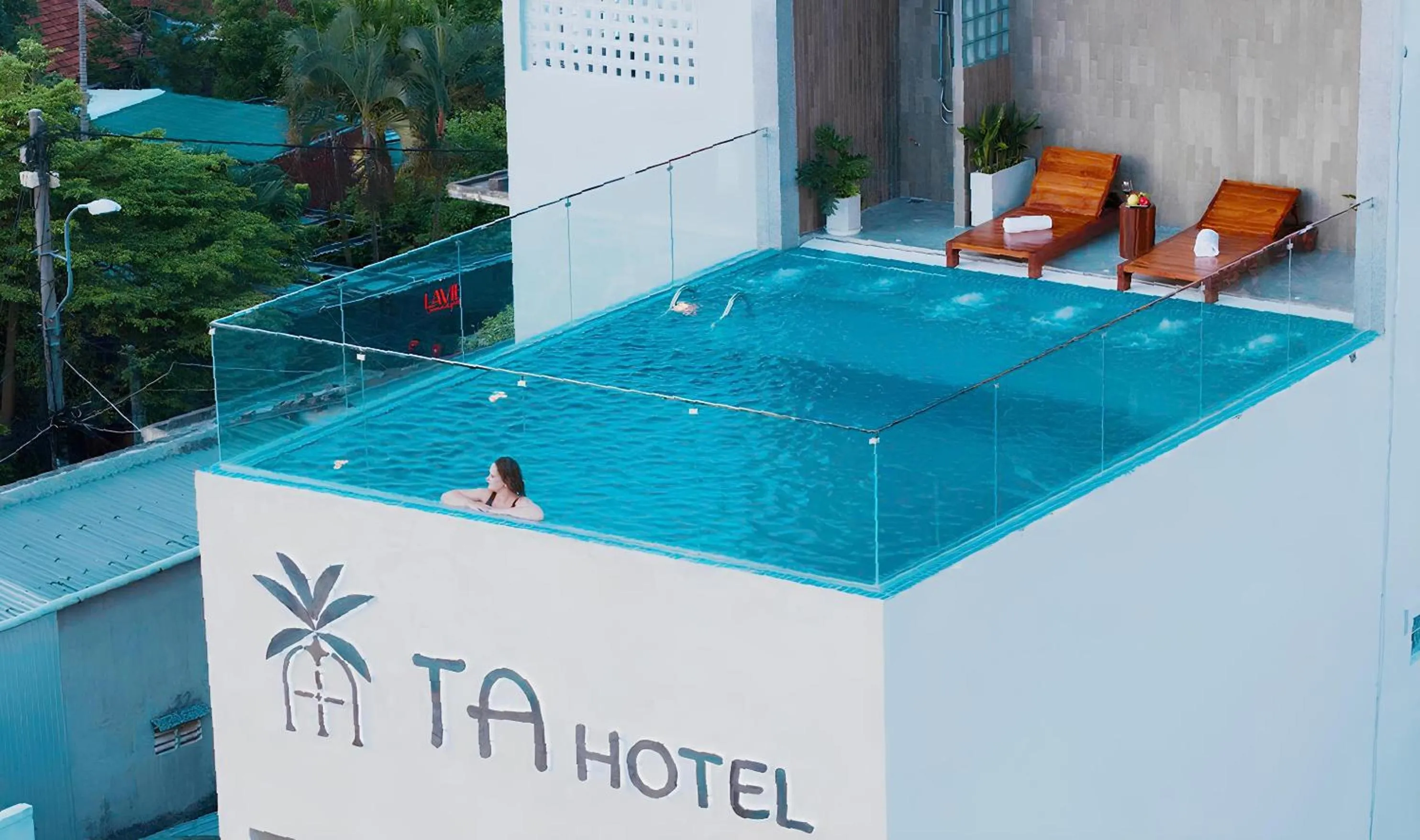 Swimming pool in TA Hue Boutique Hotel