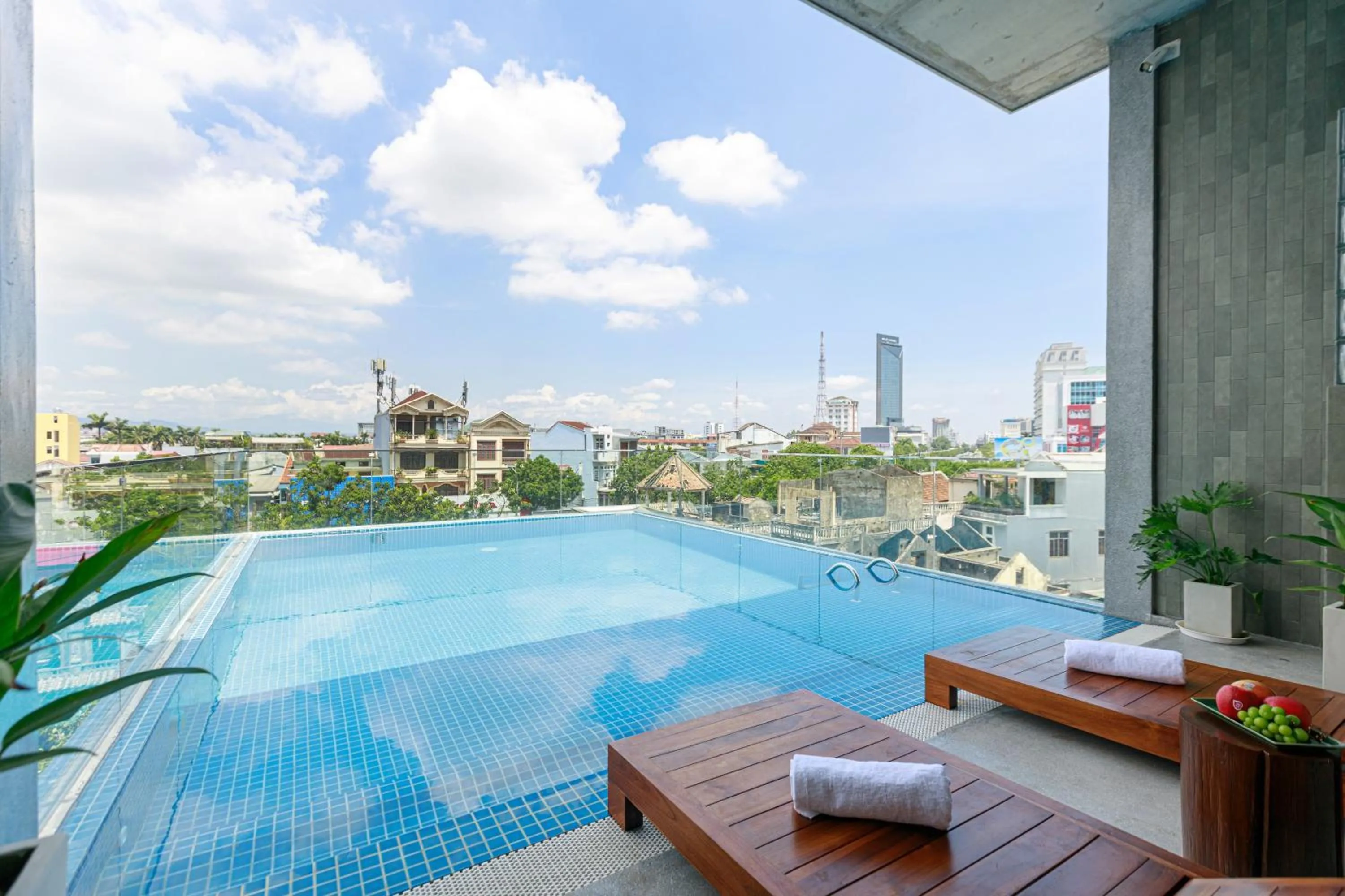 Pool view in TA Hue Boutique Hotel