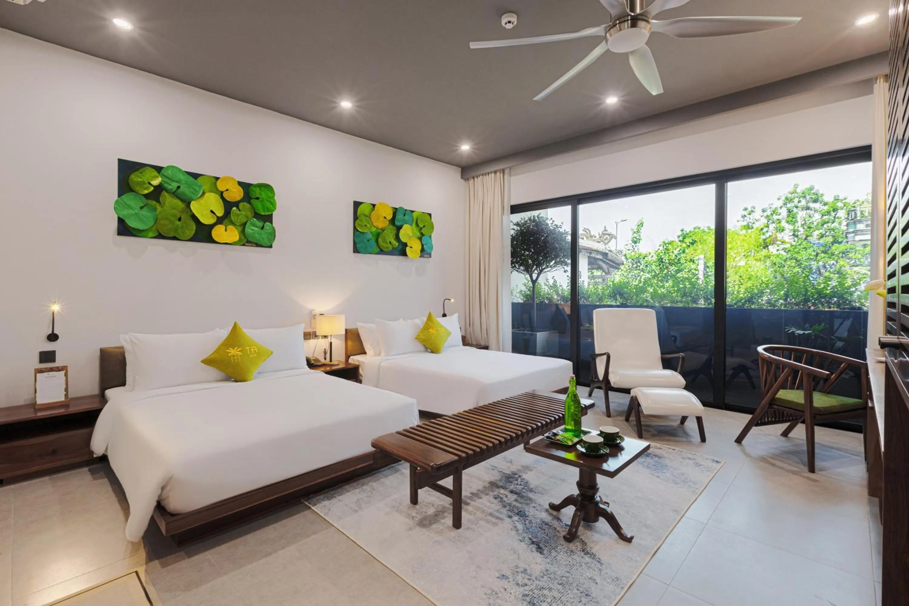 Photo of the whole room, Bed in TA Hue Boutique Hotel