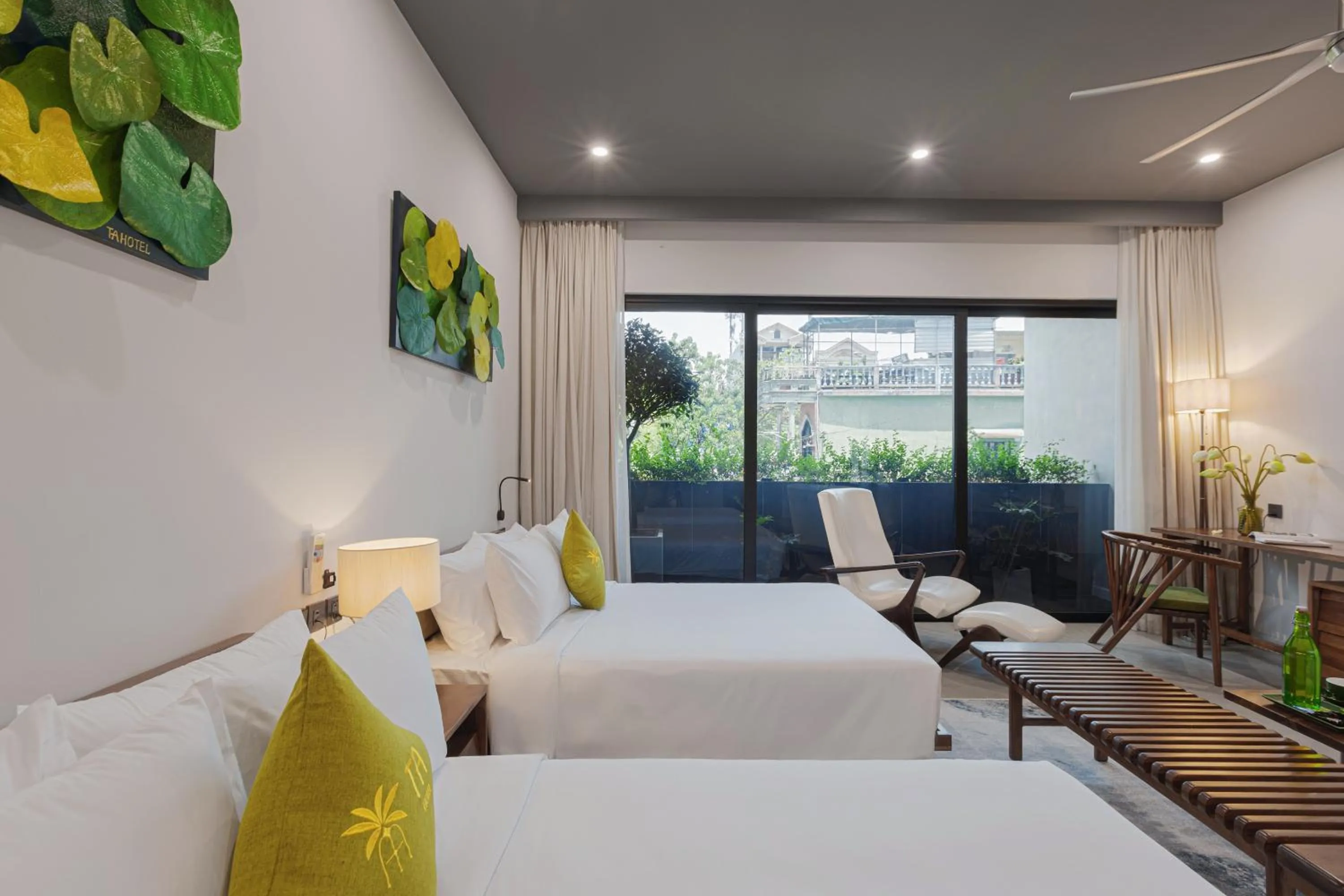 Bed in TA Hue Boutique Hotel