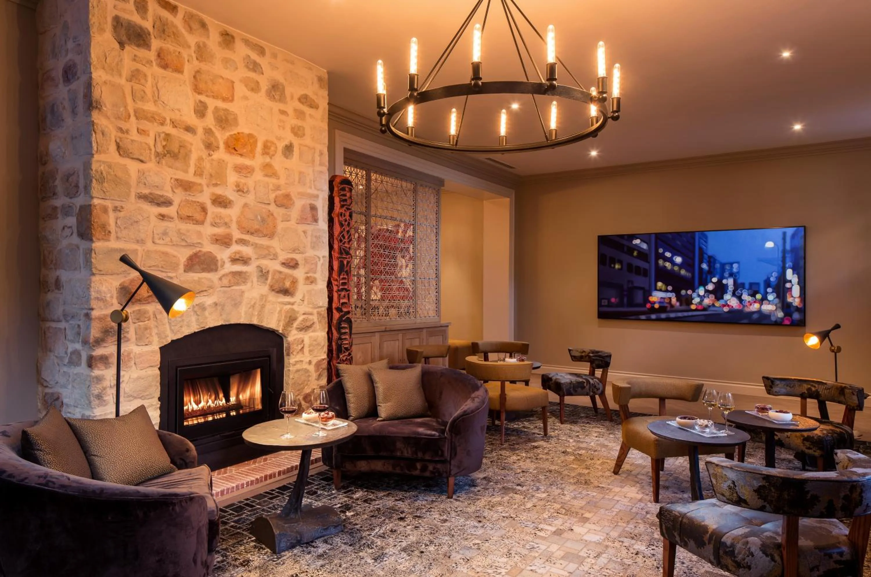 Lounge or bar in Leeu House