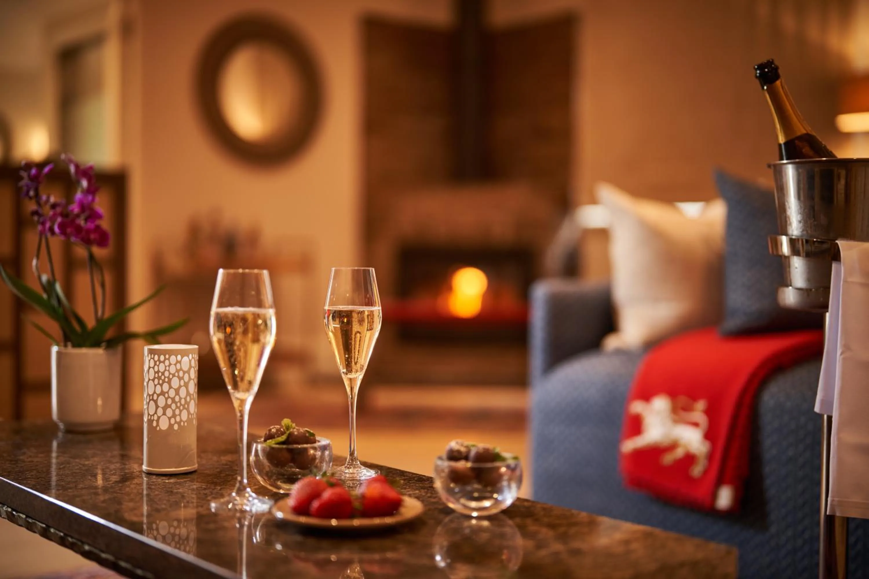 Living room in Leeu House