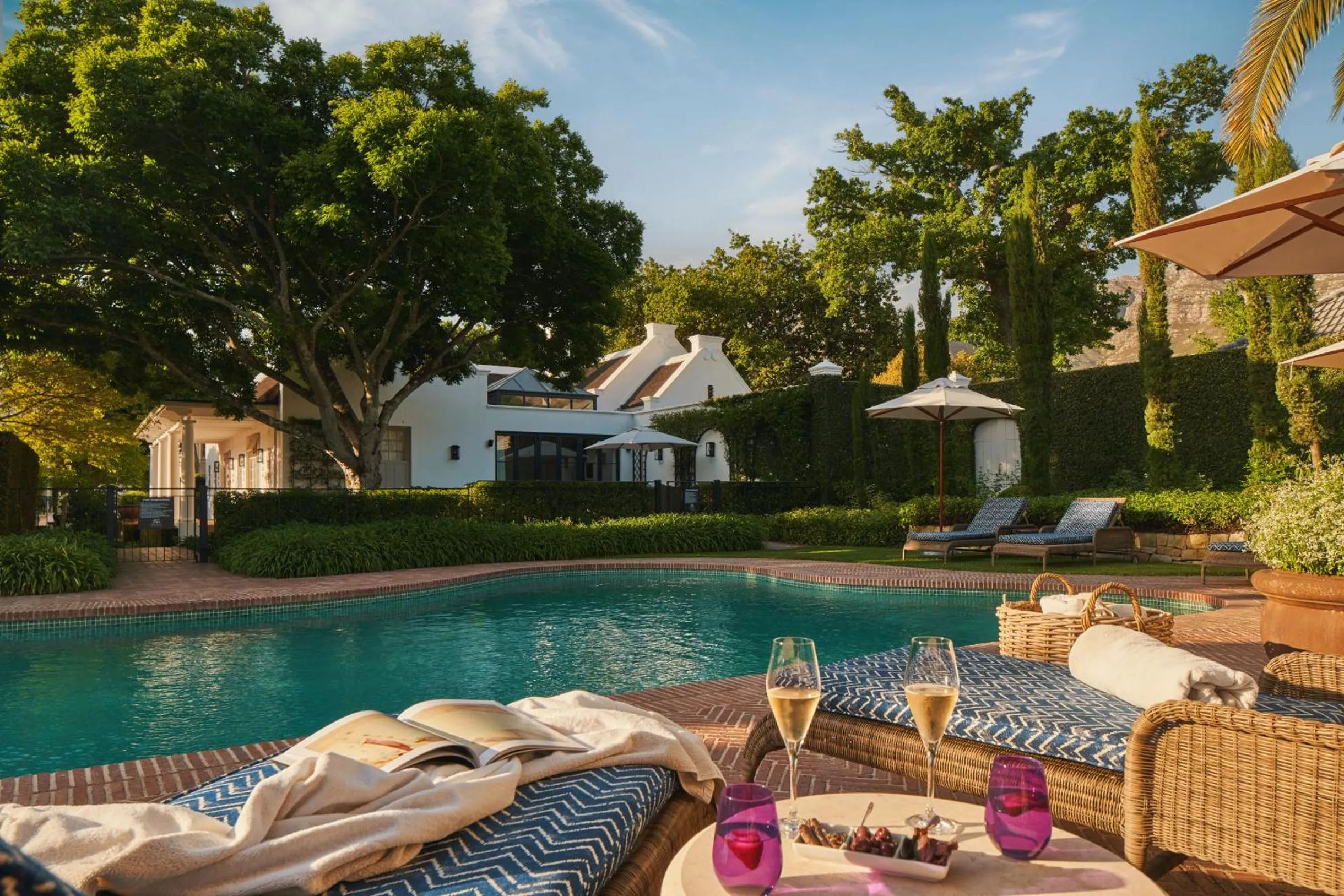 Swimming pool in Leeu House
