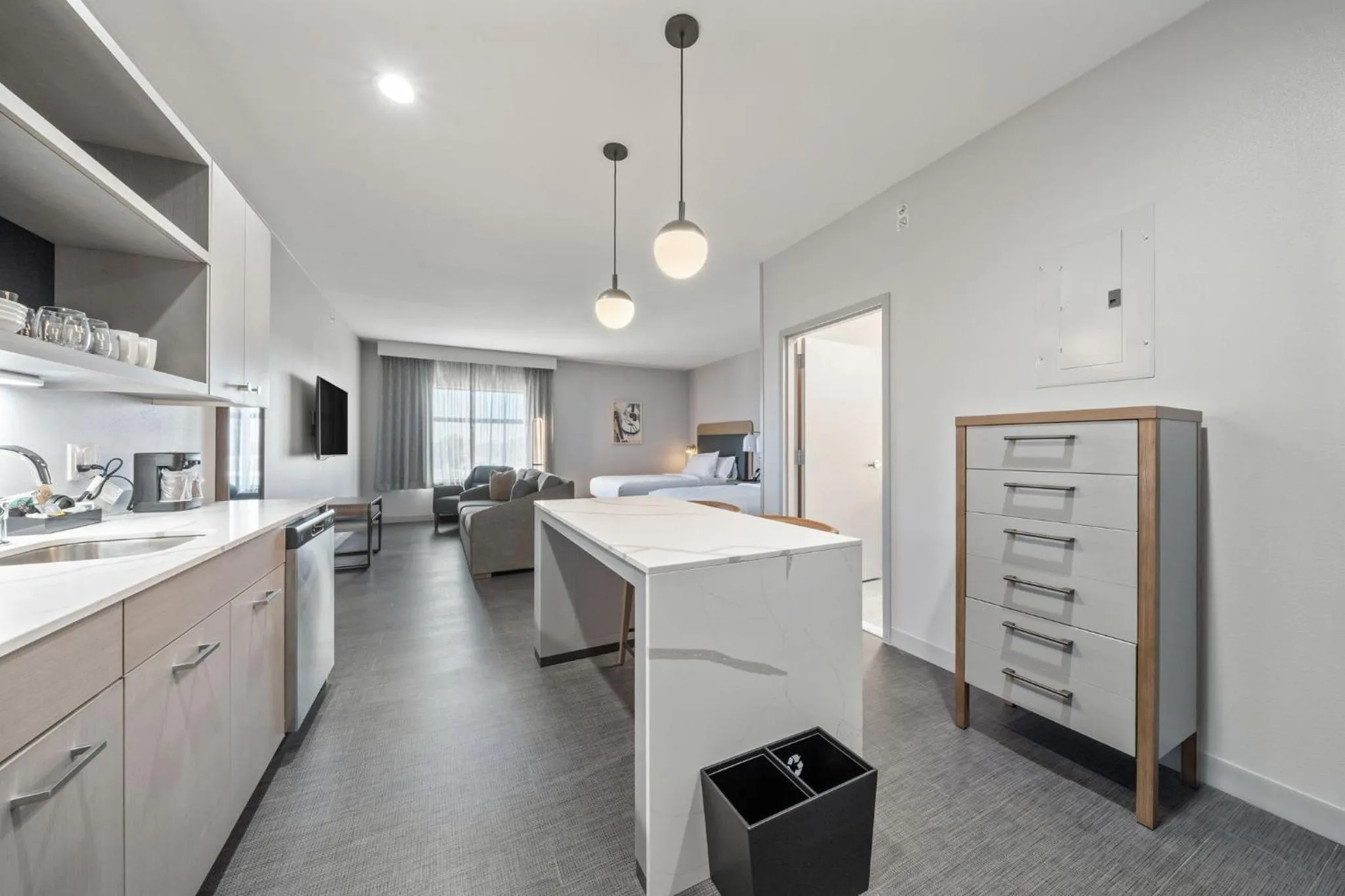 Bed in Homewood Suites By Hilton Austin Airport