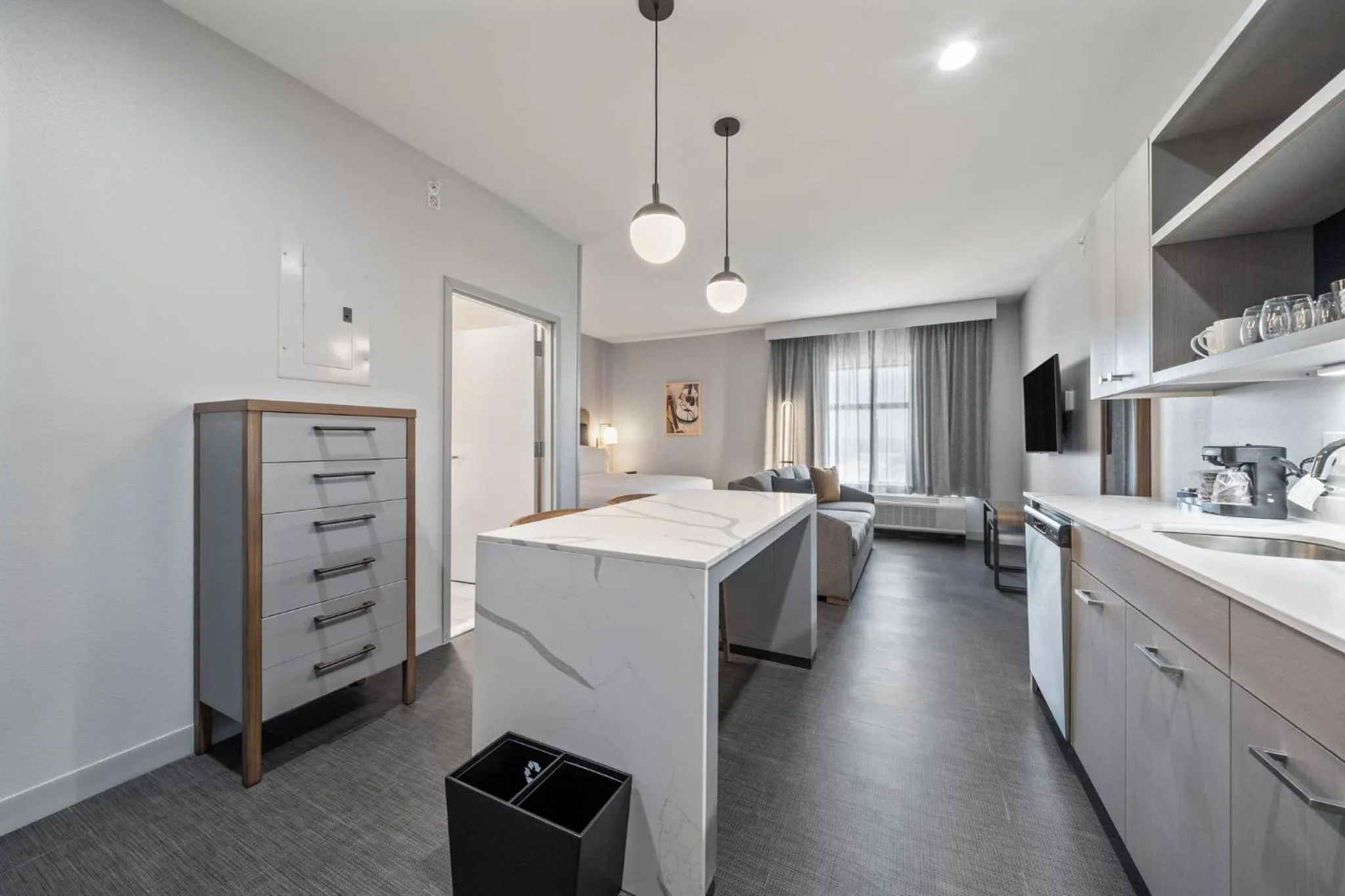 kitchen in Homewood Suites By Hilton Austin Airport