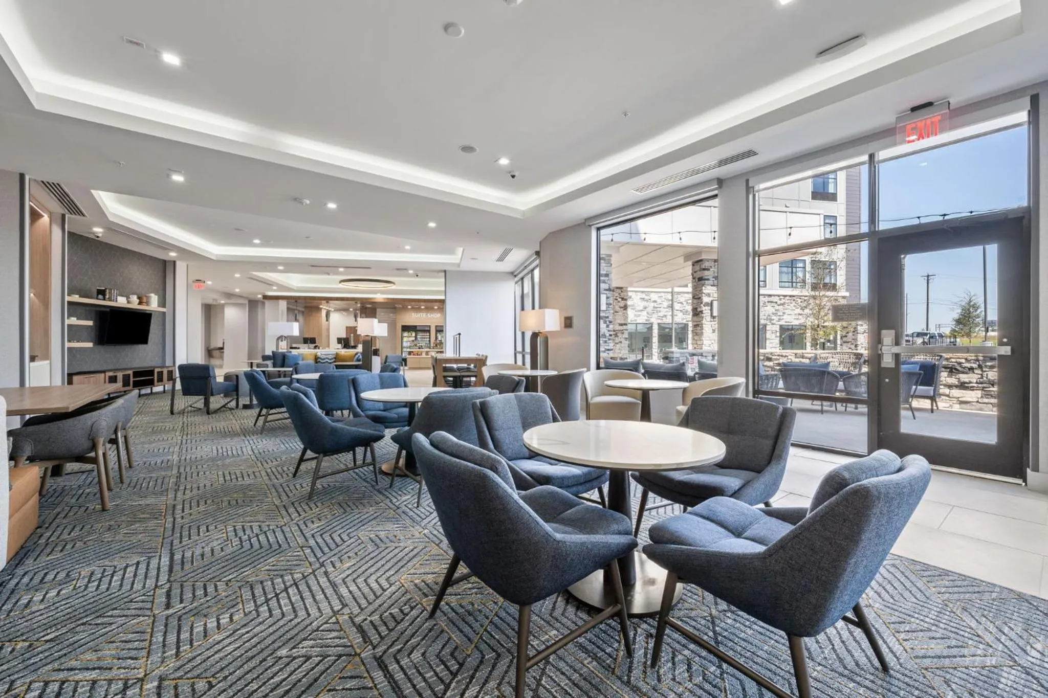 Lobby or reception in Homewood Suites By Hilton Austin Airport