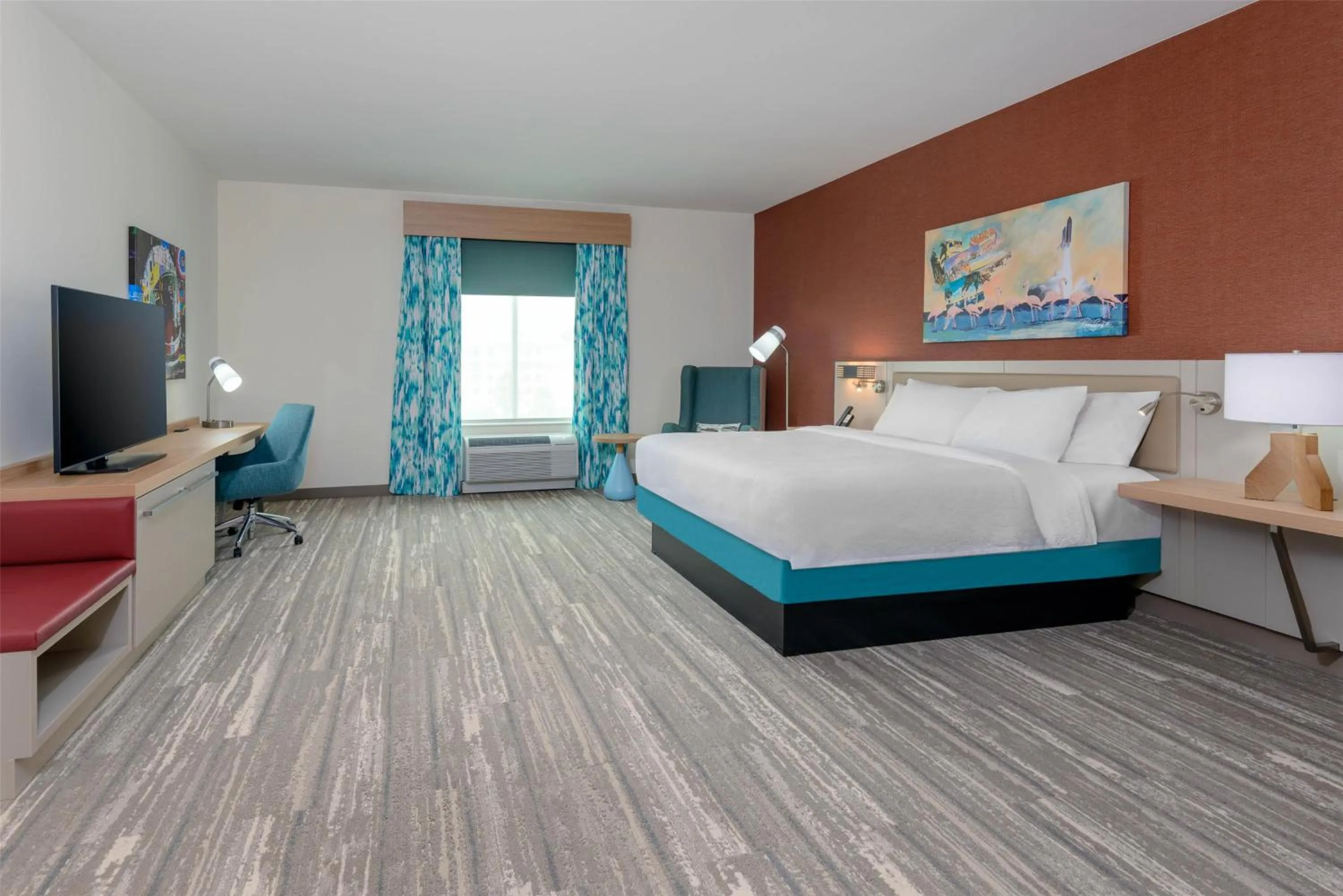 Bed in Hilton Garden Inn Cape Canaveral Near Cocoa Beach