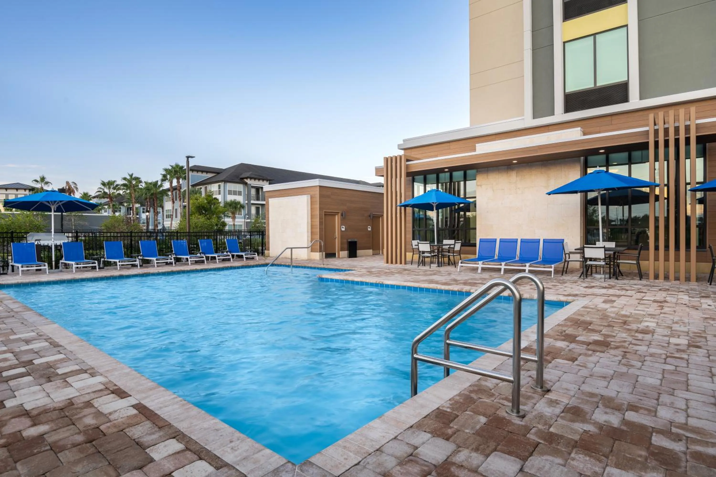 Swimming pool in Hilton Garden Inn Cape Canaveral Near Cocoa Beach
