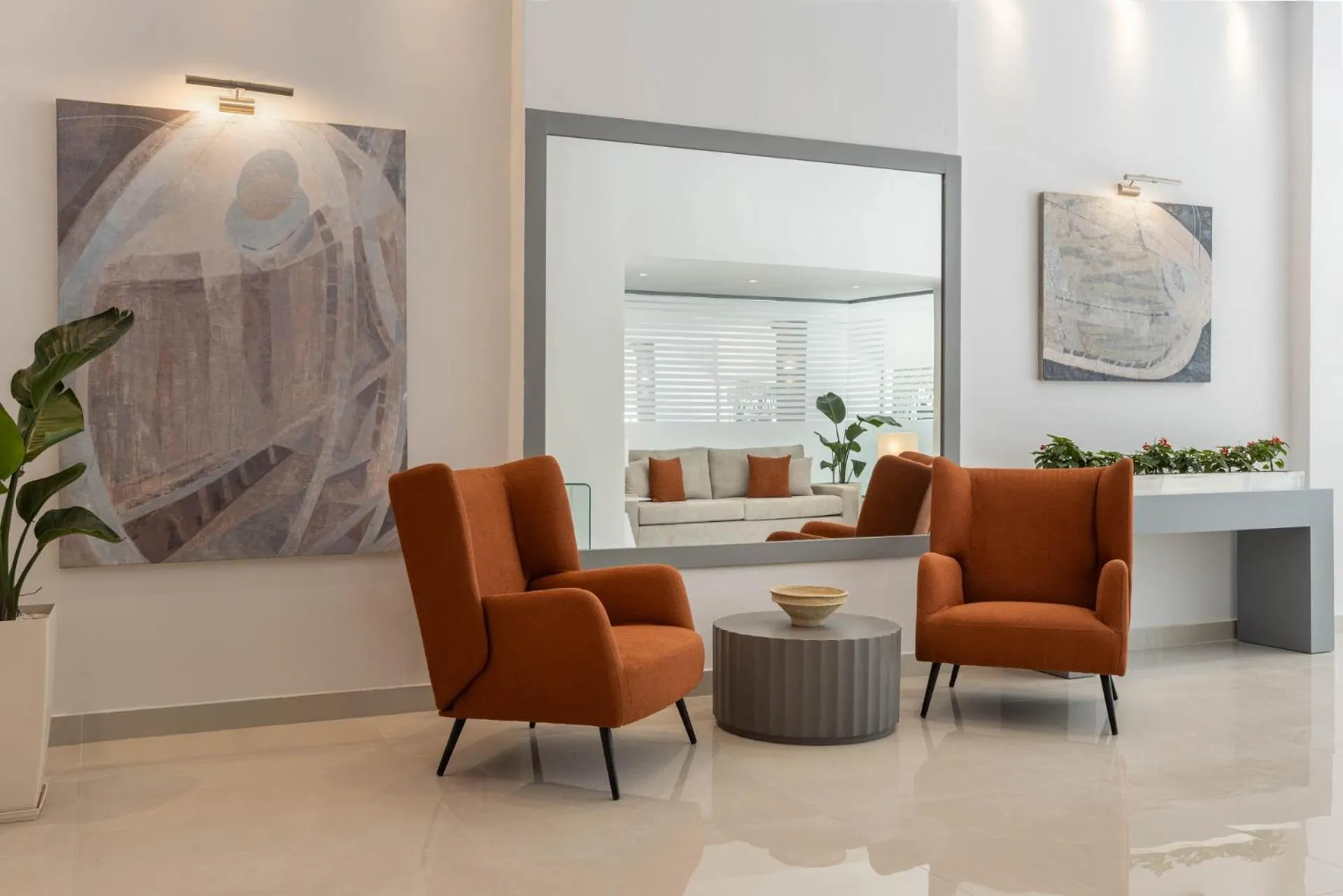 Lobby or reception in Port Tower Piraeus