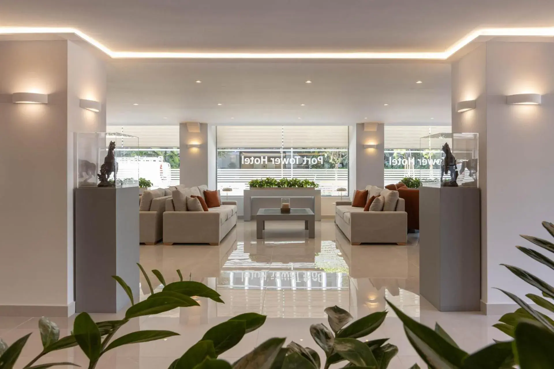 Lobby or reception in Gallery Port Tower Piraeus Lobby or reception in Gallery Port Tower Piraeus