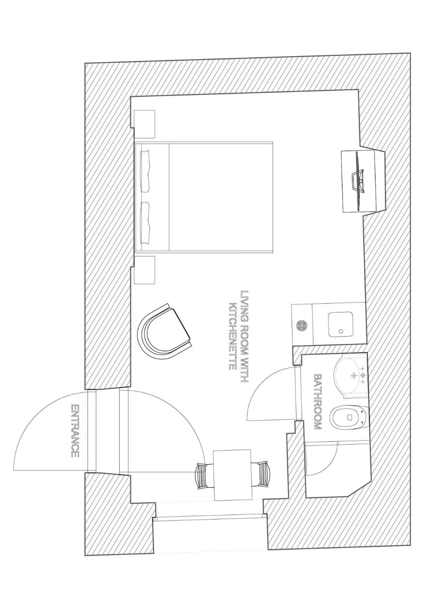 Floor plan in Apartments Roman