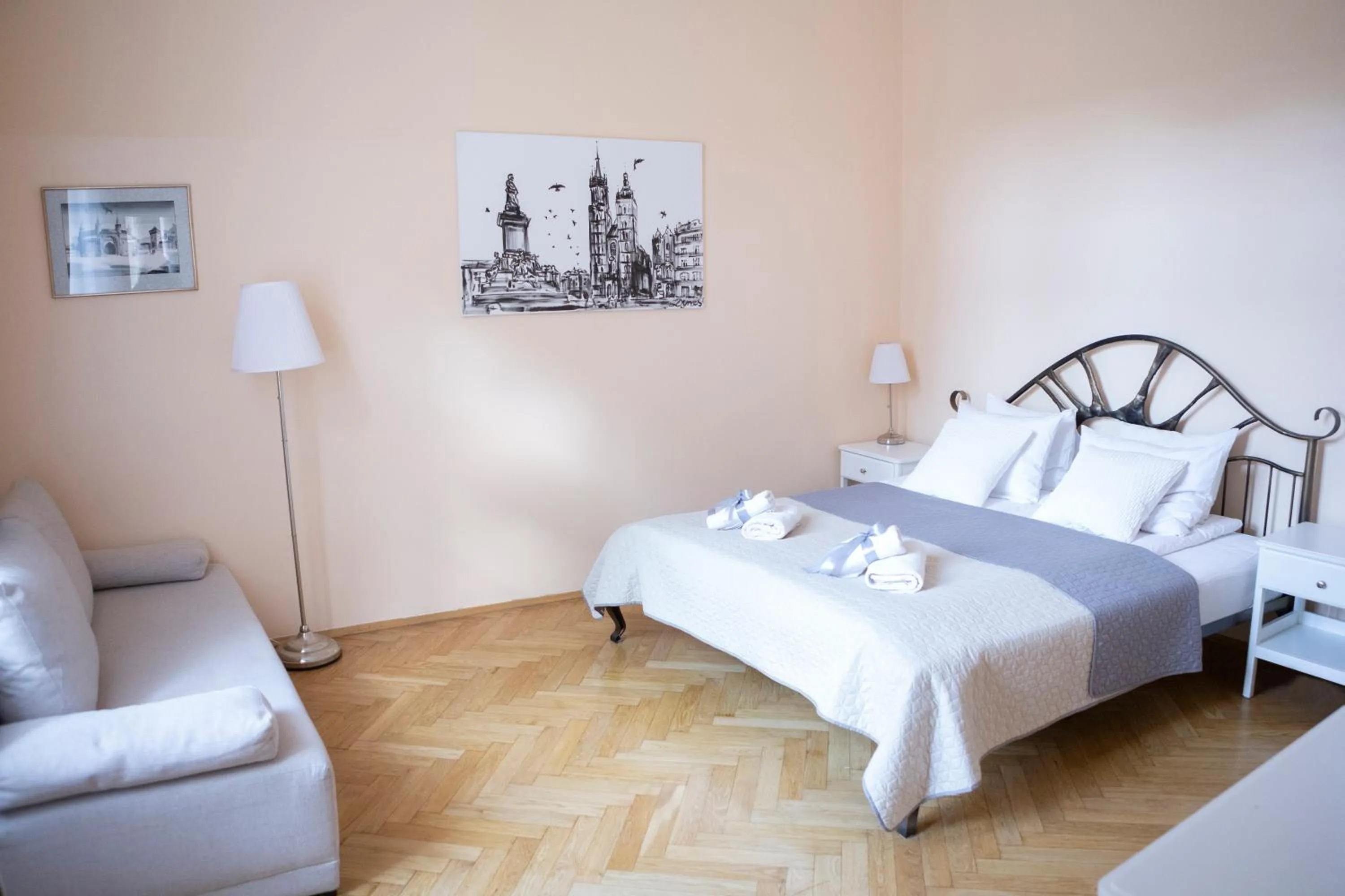 Bed in Apartments Roman