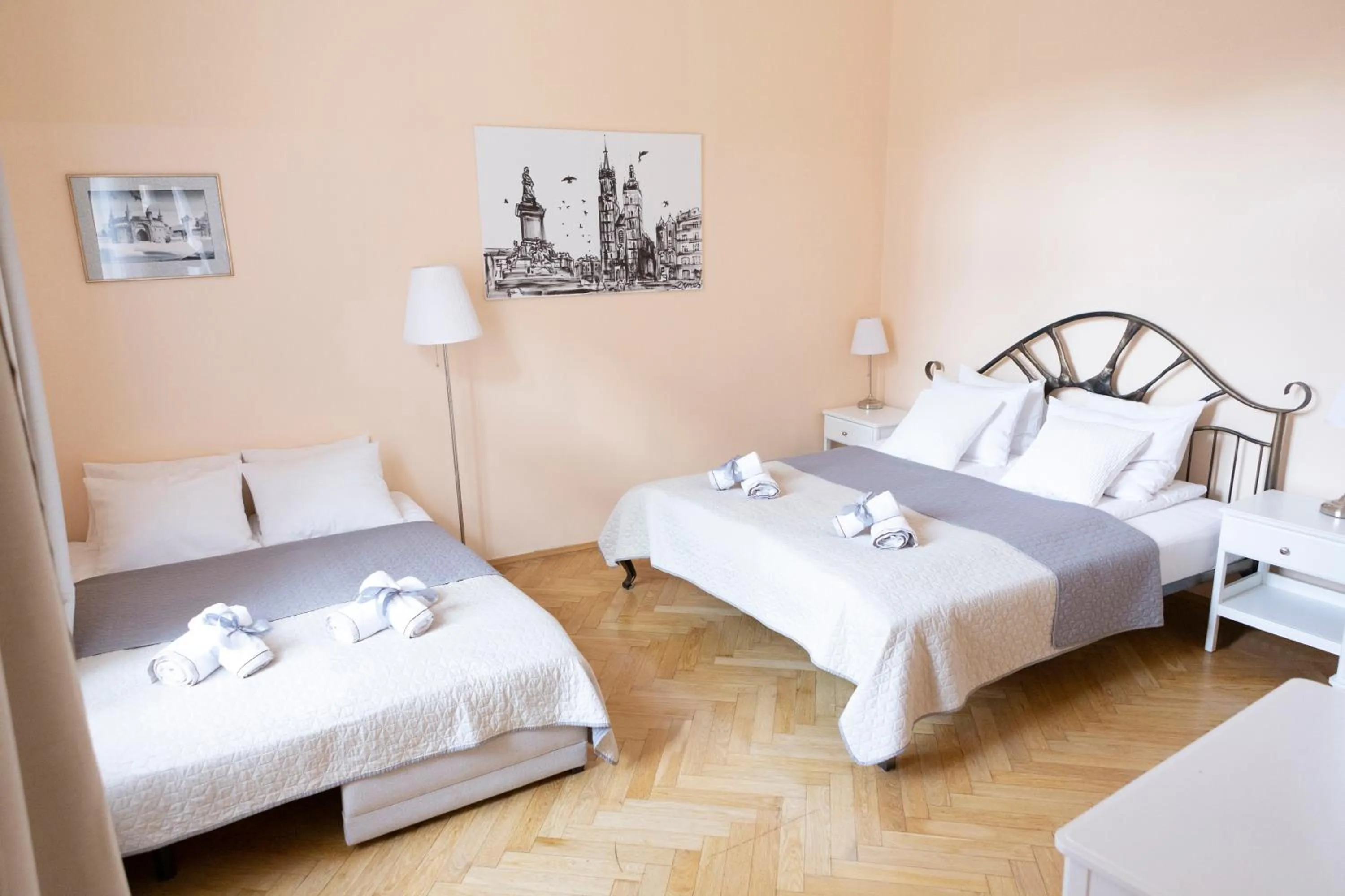 Bed in Apartments Roman