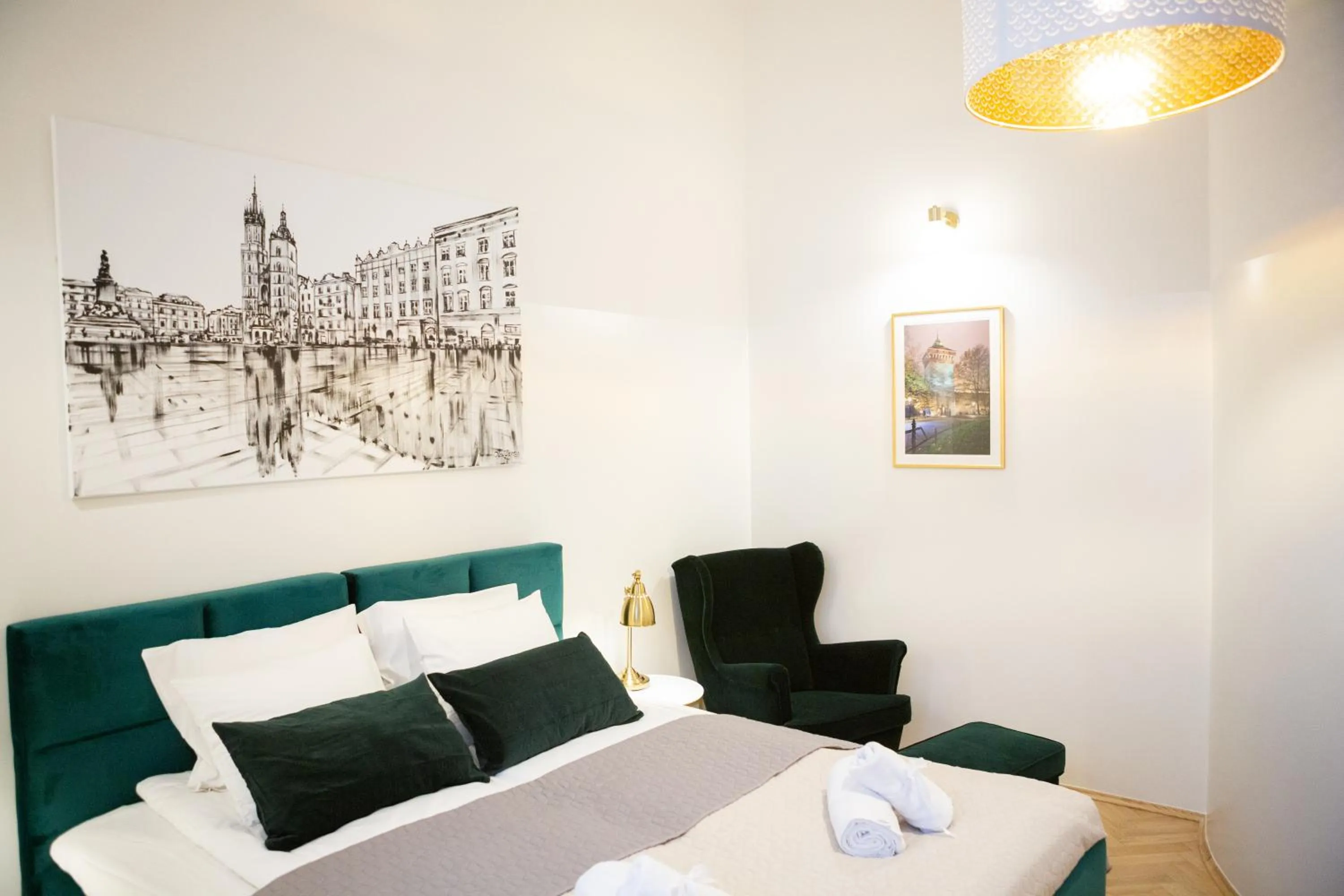 Bed in Apartments Roman