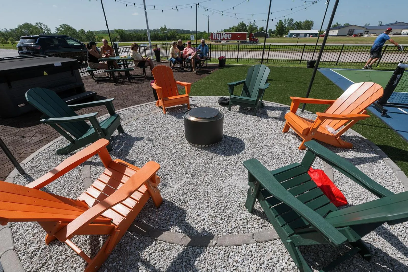 Patio in Hotel Pommier Chariton