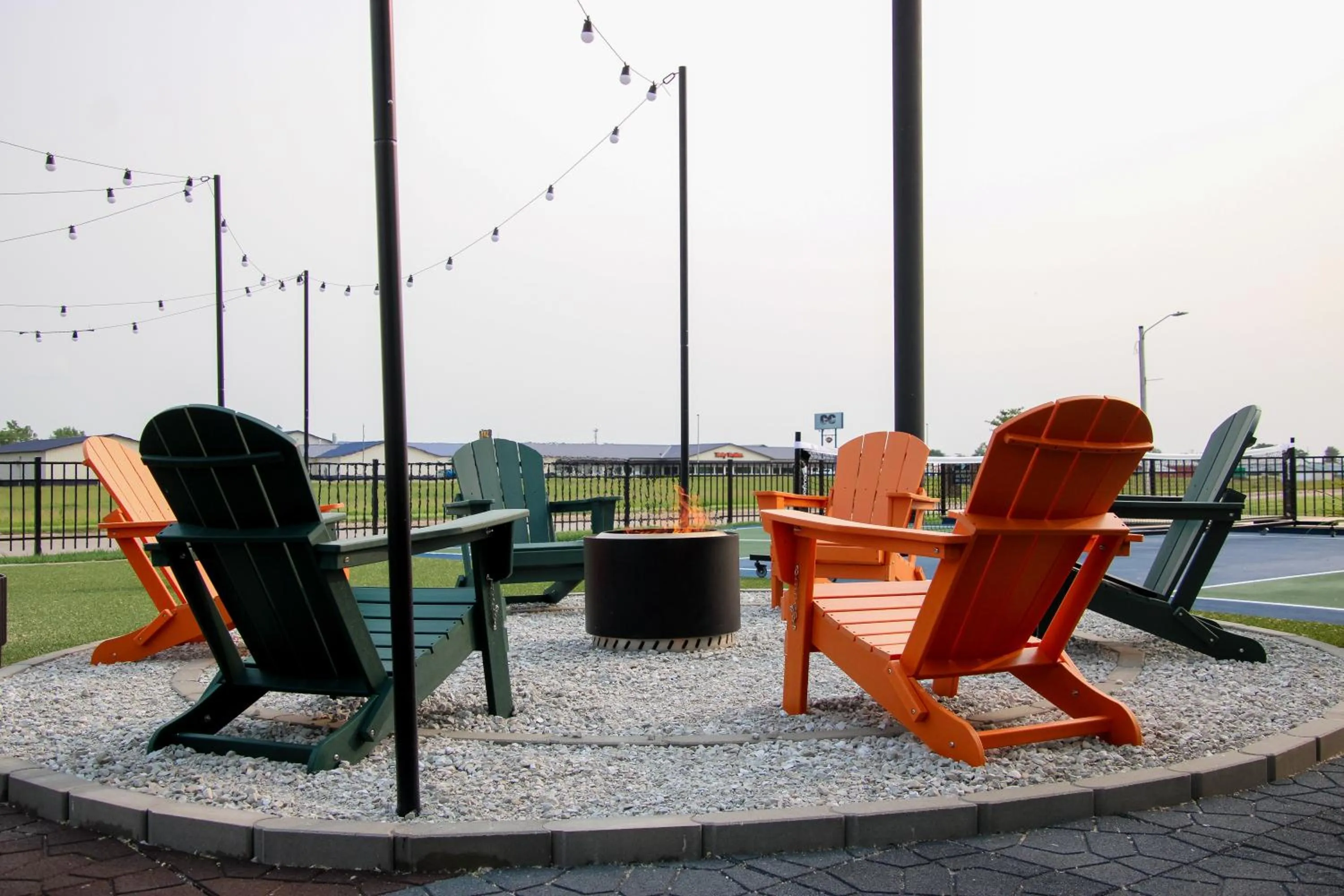 Patio in Hotel Pommier Chariton