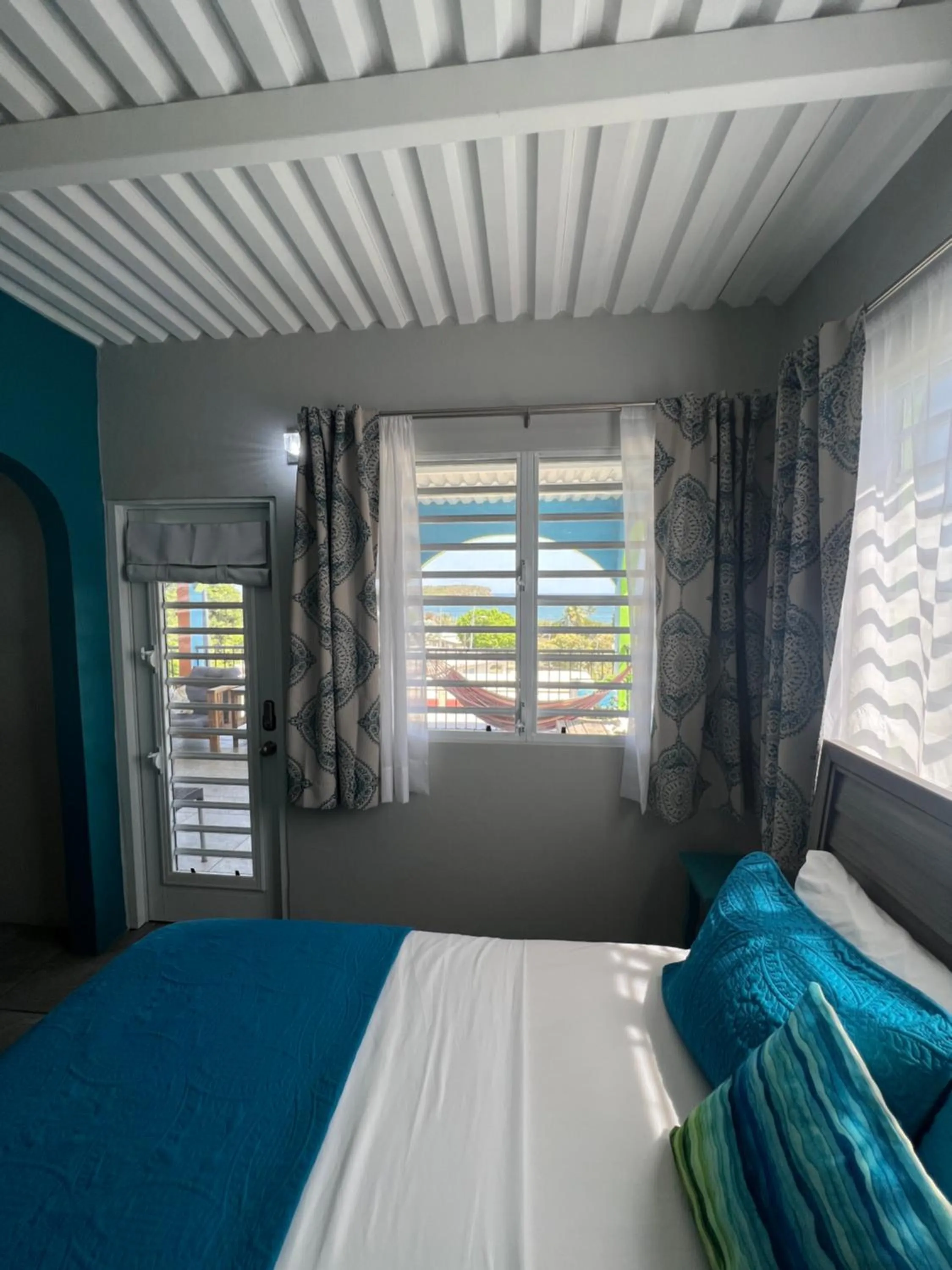 View (from property/room), Bed in The Vieques Guesthouse