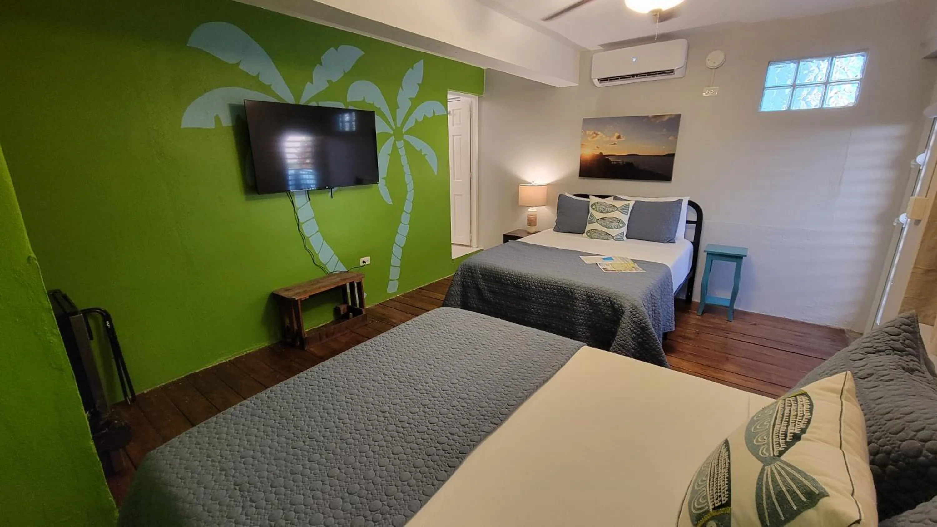 Bed in The Vieques Guesthouse