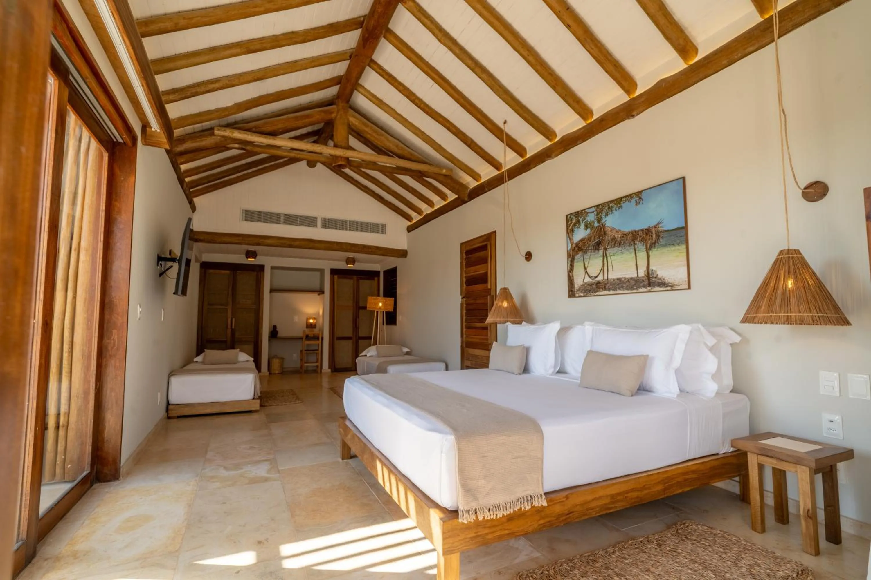 Bed in Villa Tapi