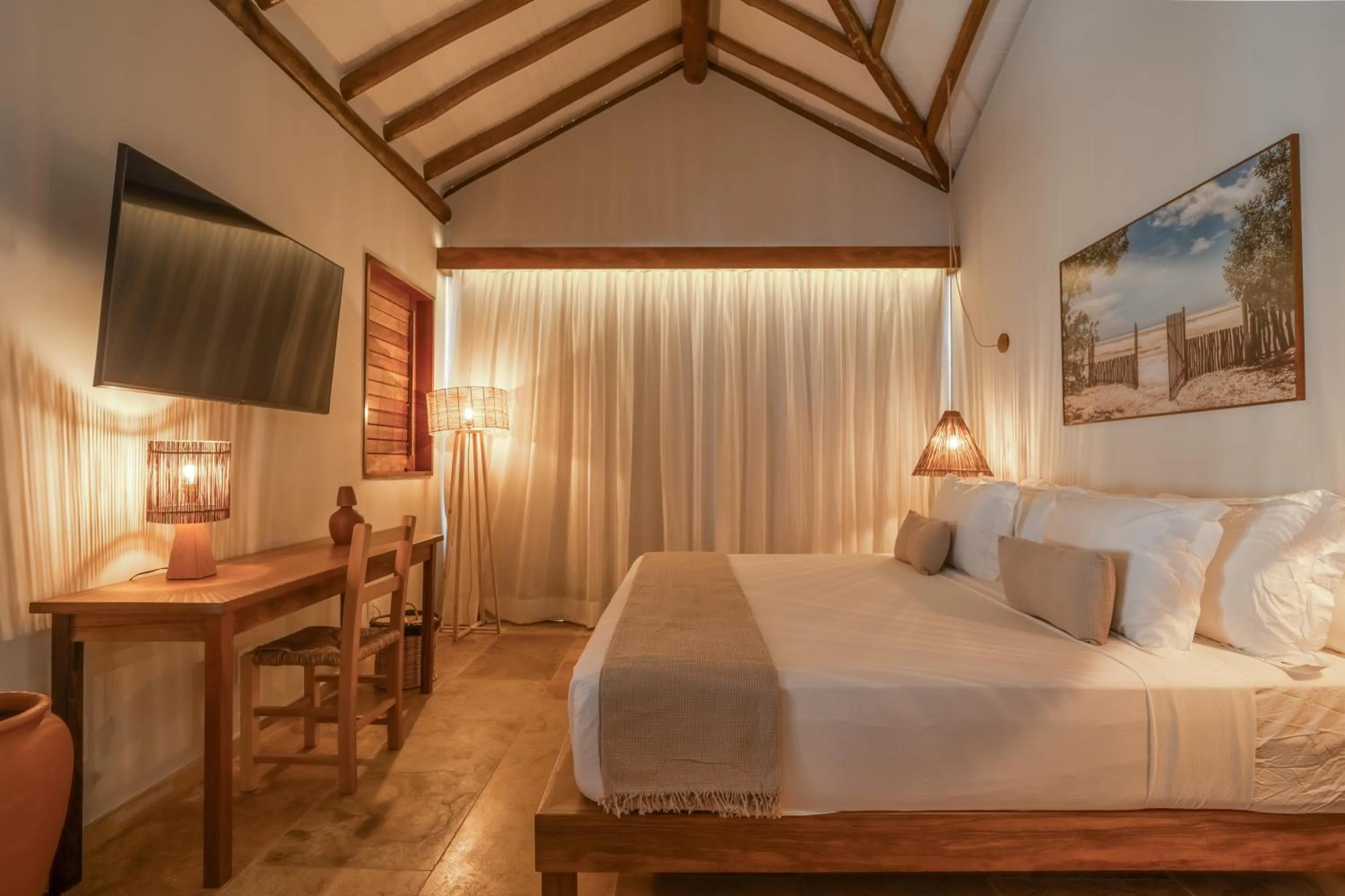 Bed in Villa Tapi
