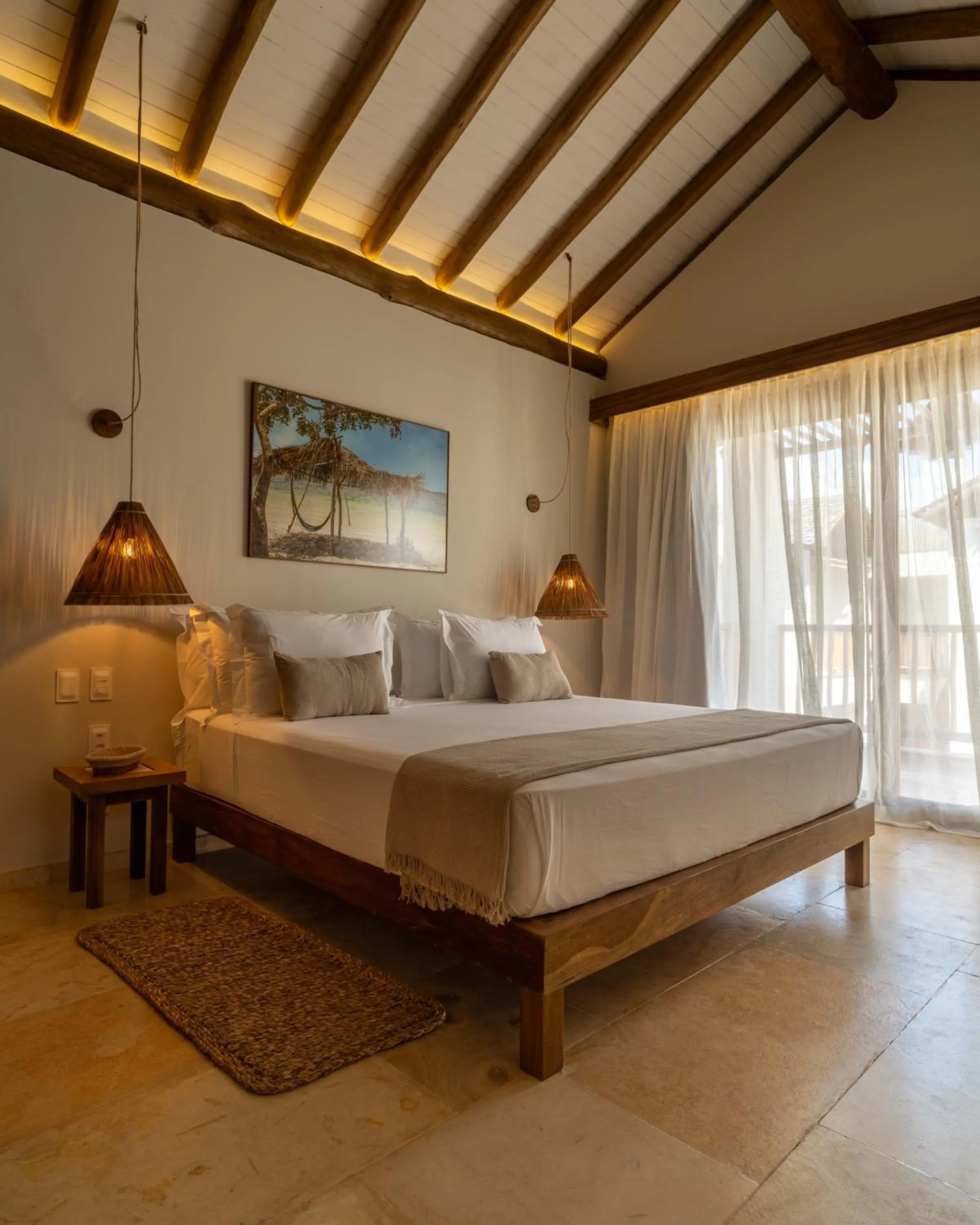 Bed in Villa Tapi