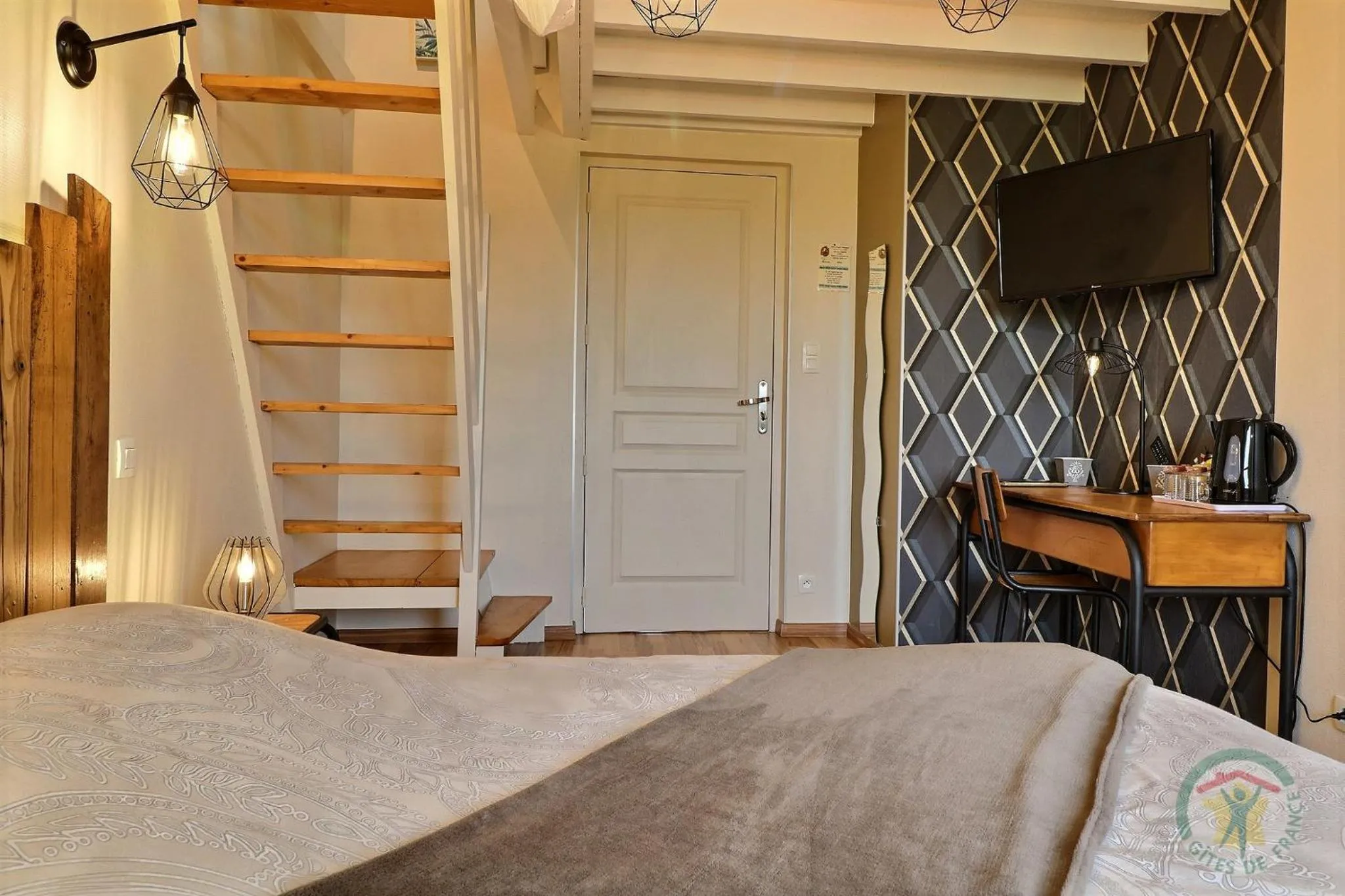 Bed in Chambres D'HÔTES