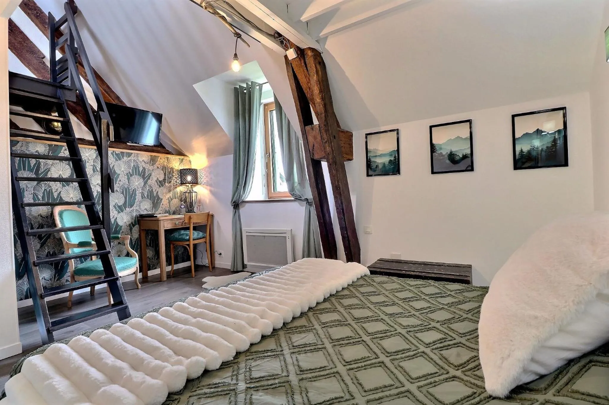 Bed in Chambres D'HÔTES