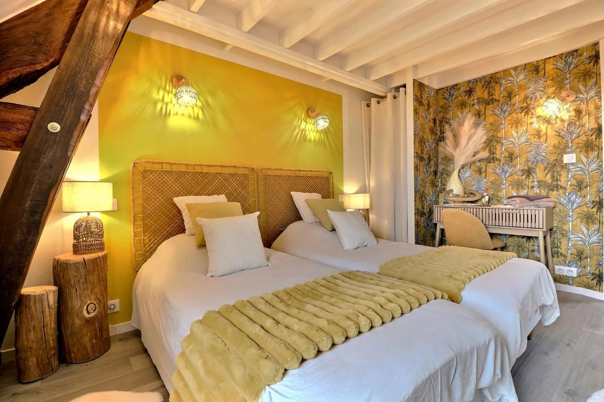 Bed in Chambres D'HÔTES