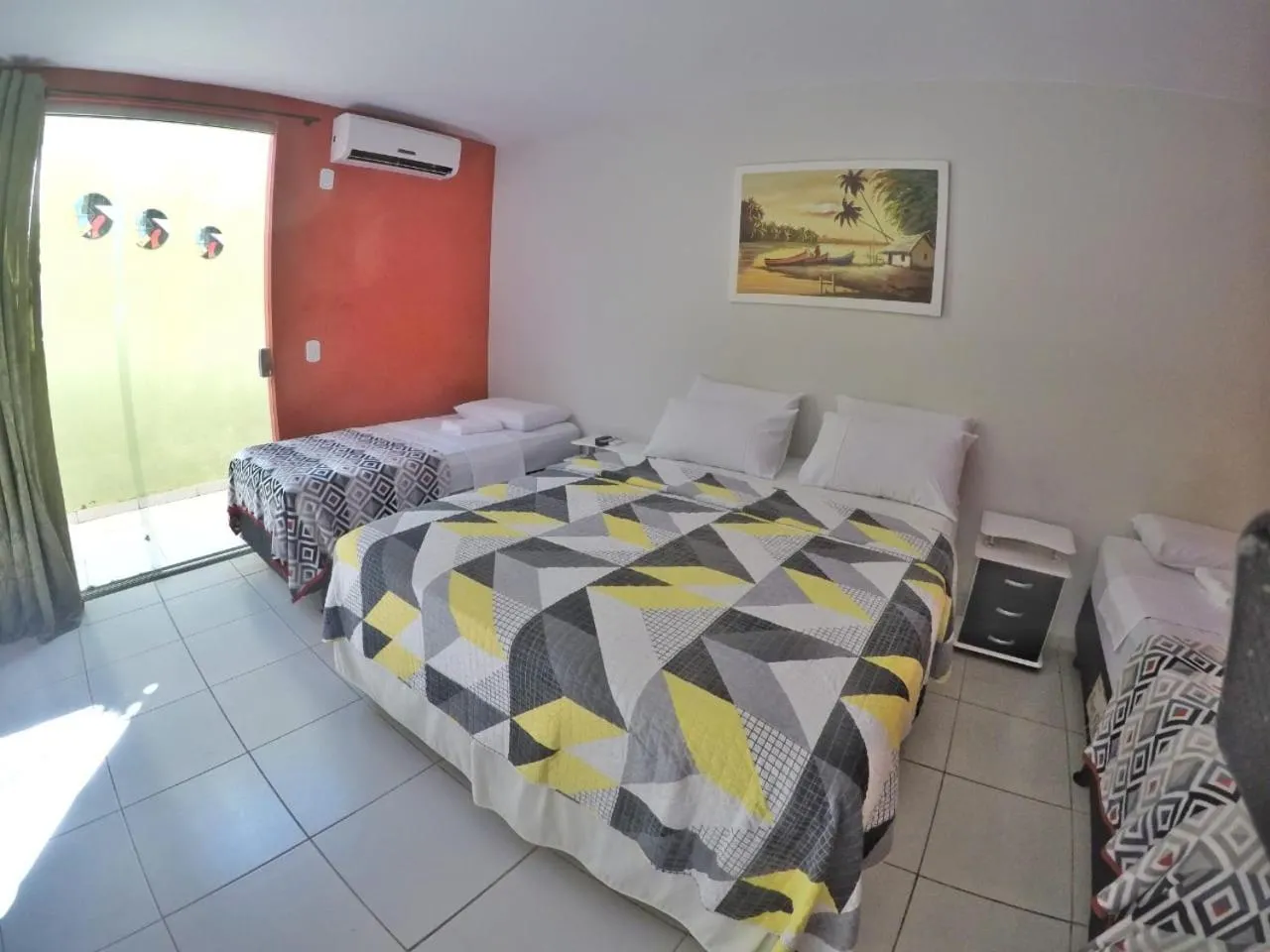 Bed in Pousada Paraíso das Palmeiras