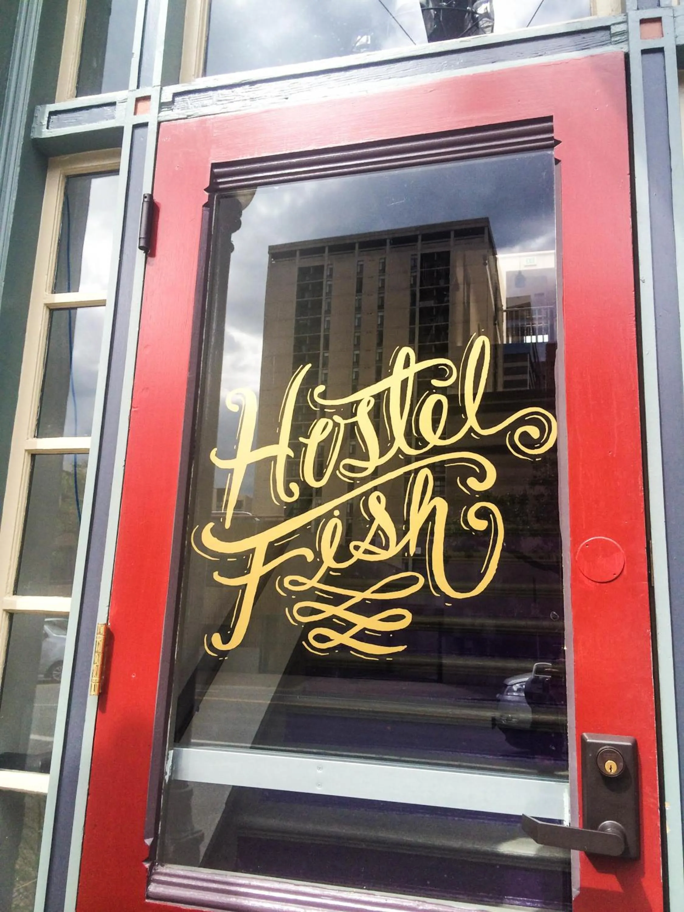Facade/entrance in Hostel Fish