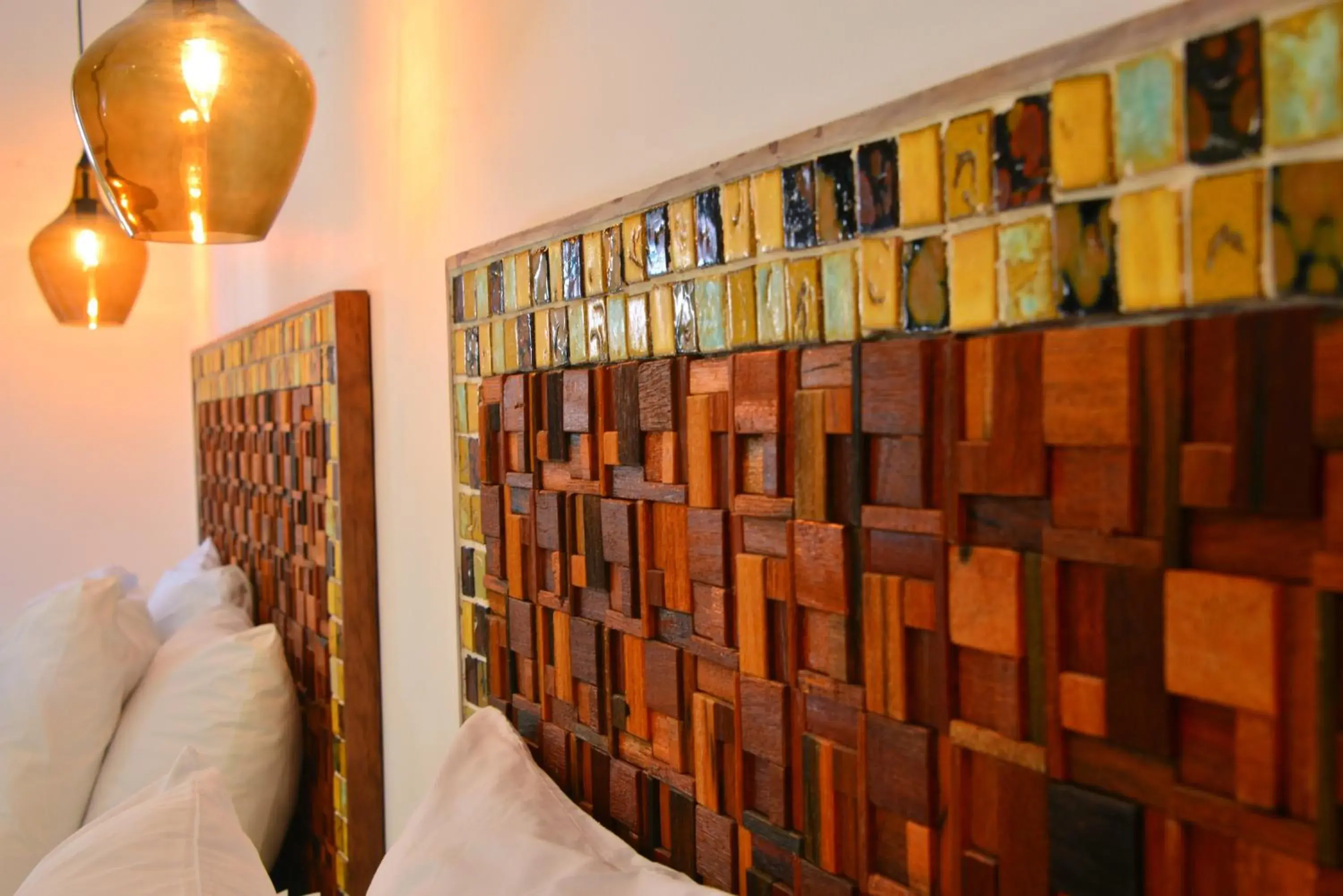 Decorative detail, Bed in Unic Design Hotel & Restaurant- 5th Avenue Decorative detail, Bed in Unic Design Hotel & Restaurant- 5th Avenue