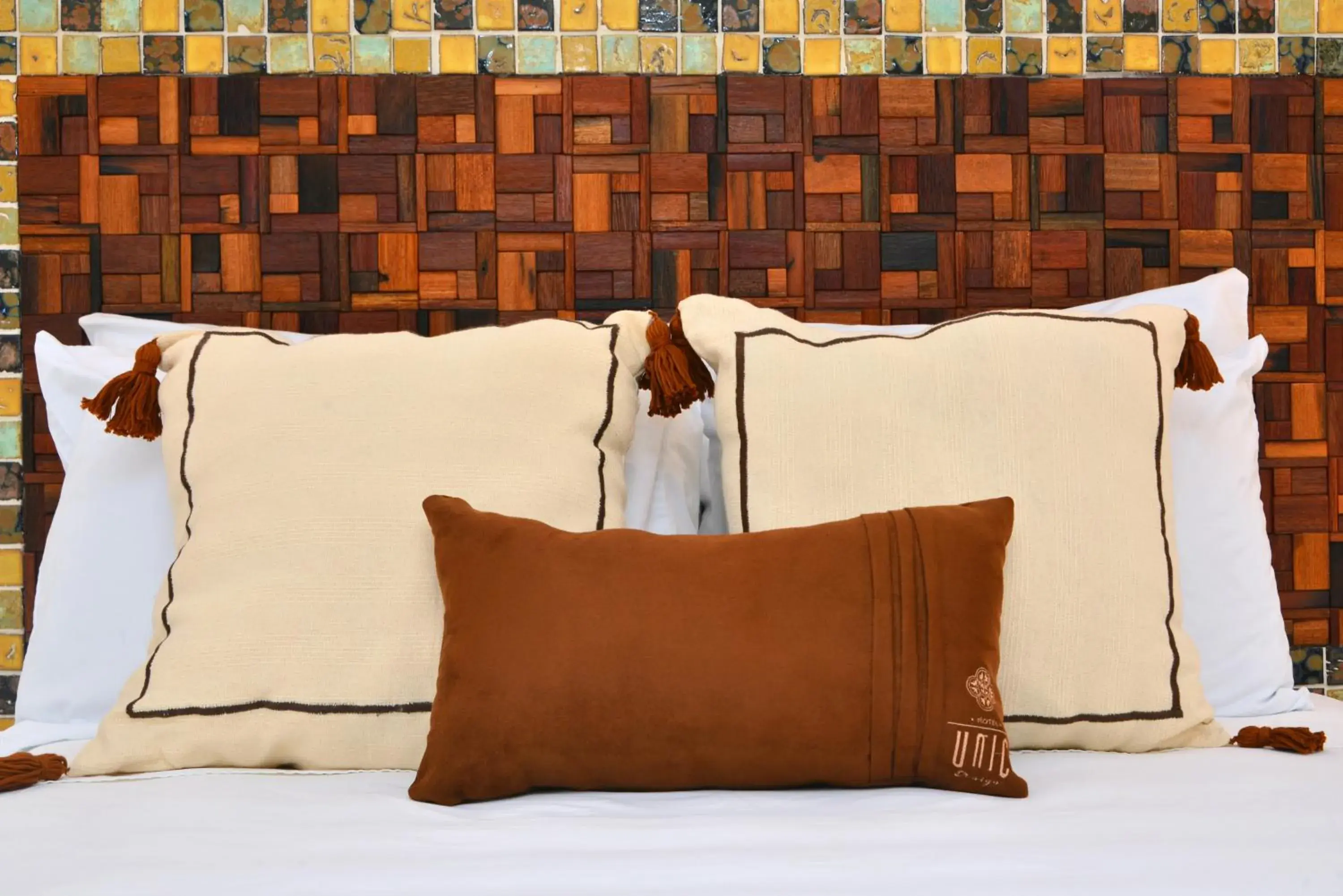 Decorative detail, Bed in Unic Design Hotel & Restaurant- 5th Avenue Decorative detail, Bed in Unic Design Hotel & Restaurant- 5th Avenue