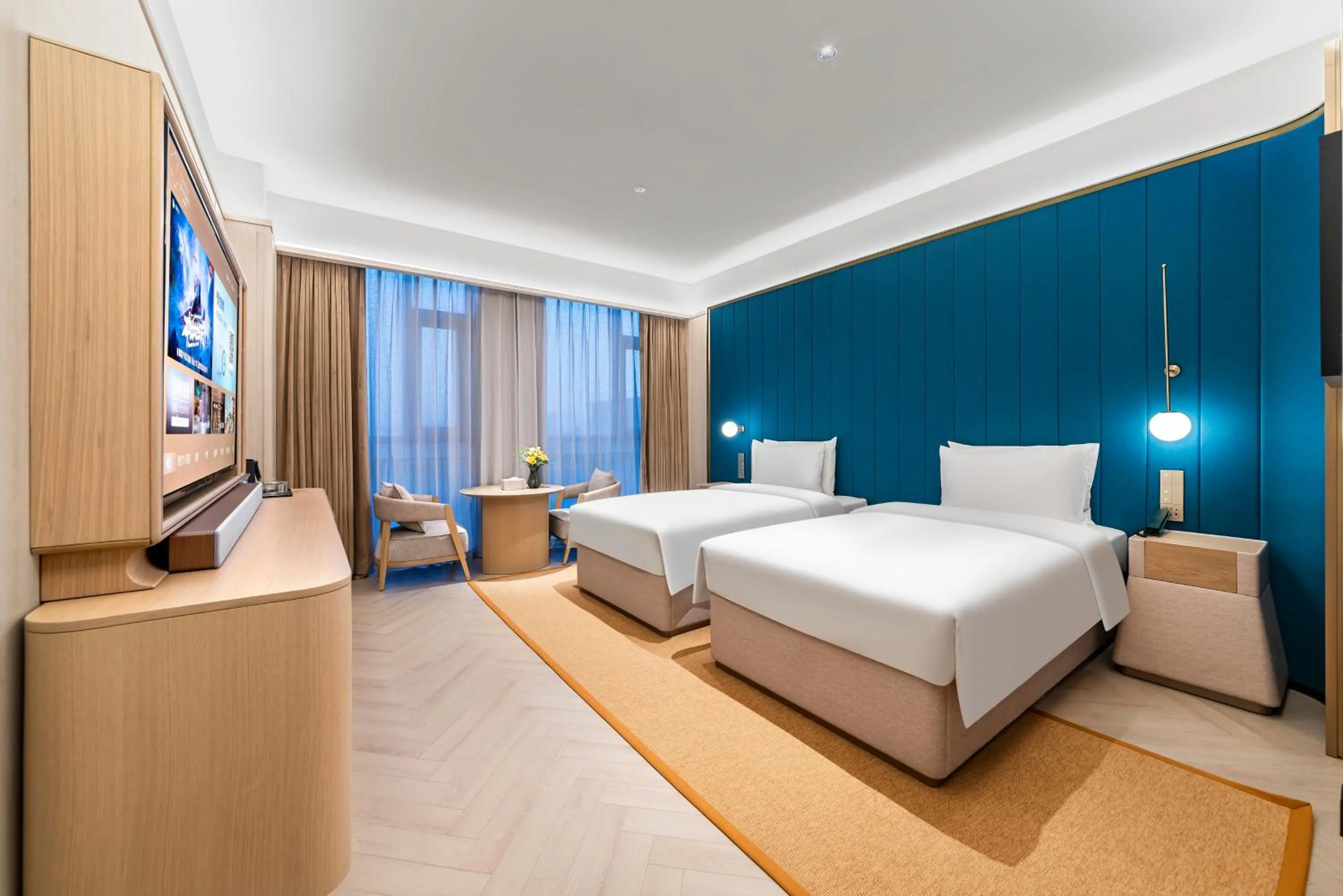 Photo of the whole room, Bed in Orange Crystal High-tech Convention and Exhibition Center Hotel