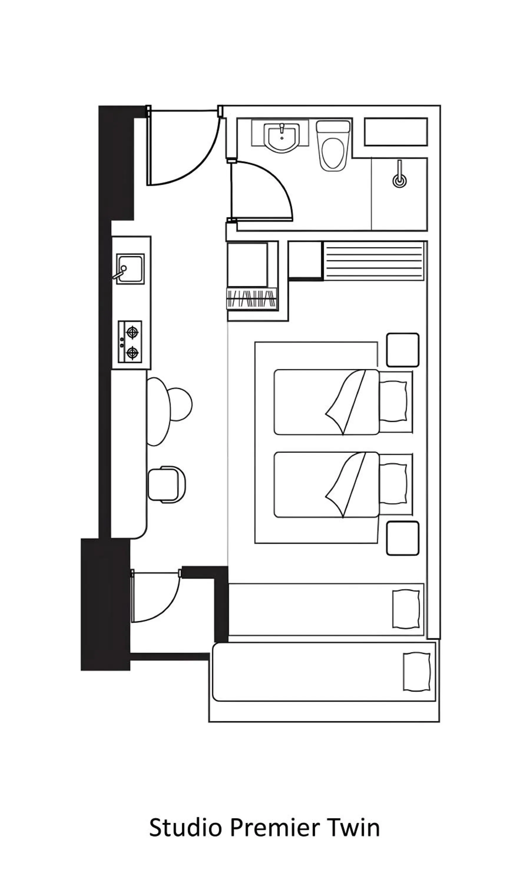 Floor plan in Citadines Antasari Jakarta
