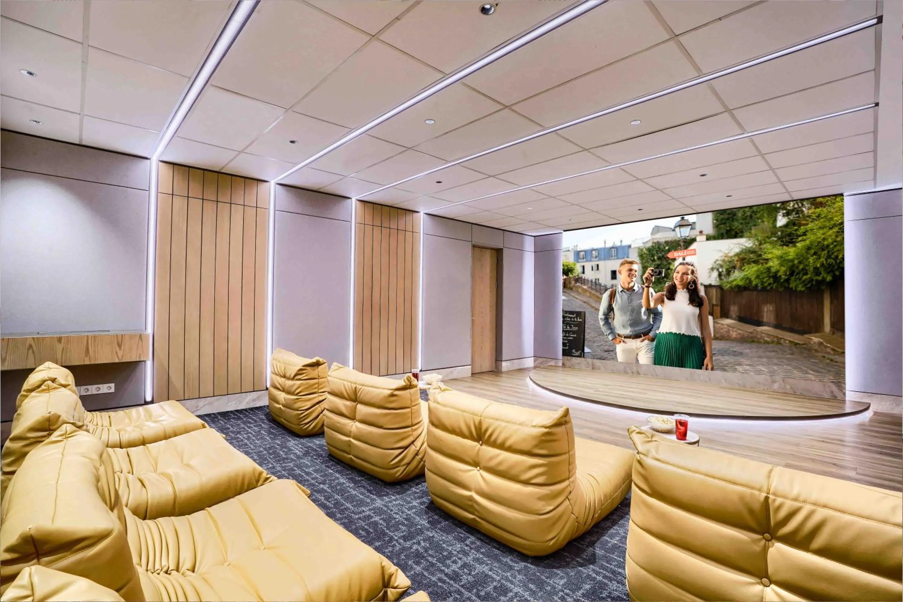 Communal lounge/ TV room in Citadines Antasari Jakarta