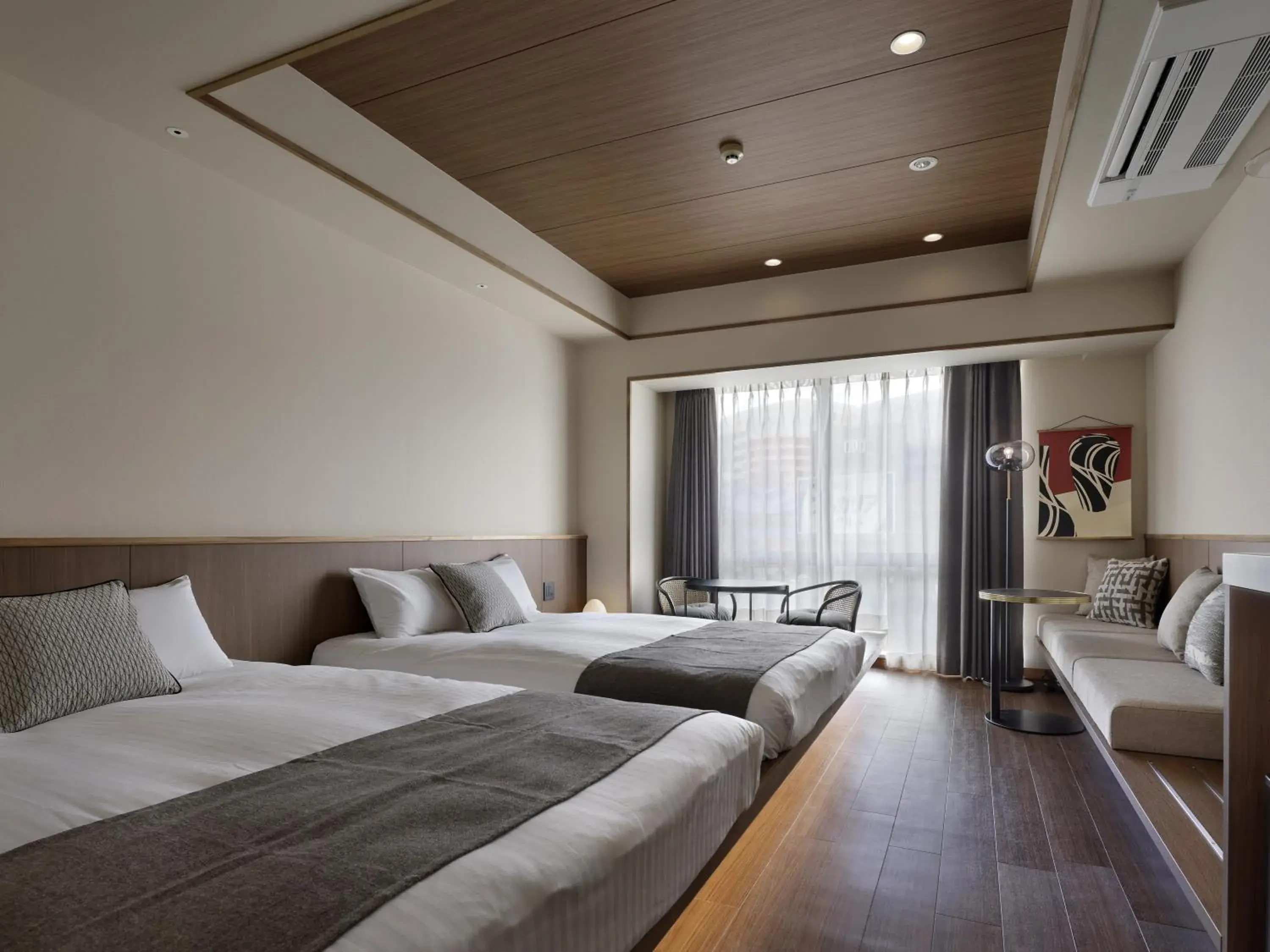 Standard Twin Room with River View in Band Hotel Hakata Standard Twin Room with River View in Band Hotel Hakata
