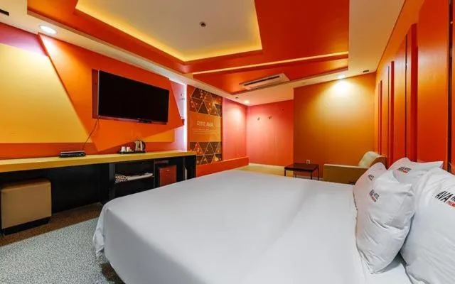 Bed in Changwon Ava Hotel