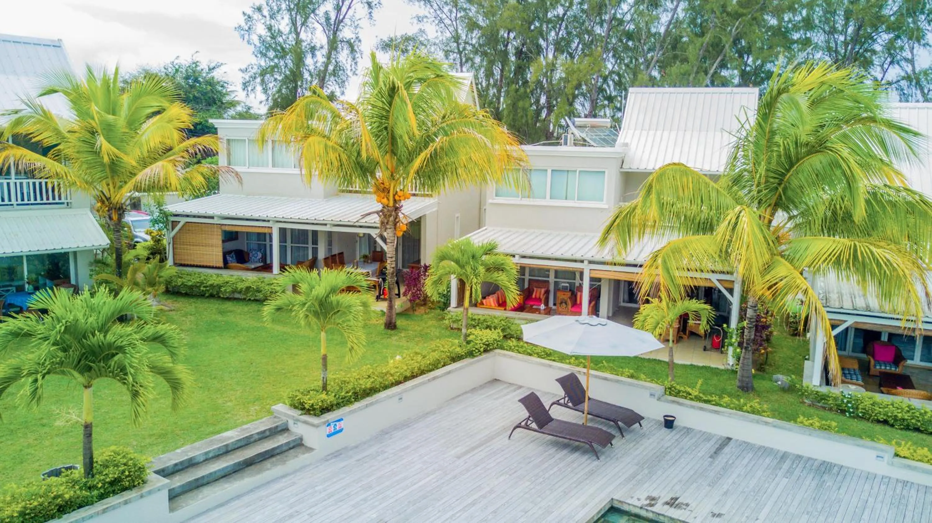 Garden view in White Oaks Villas