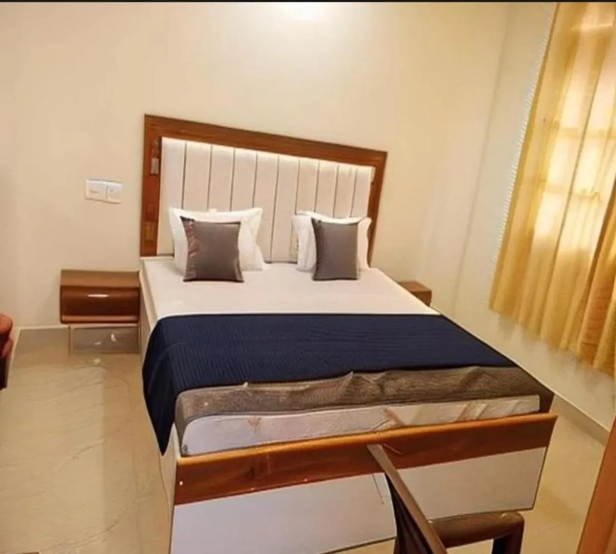 Bed in Hotel Namo Gange