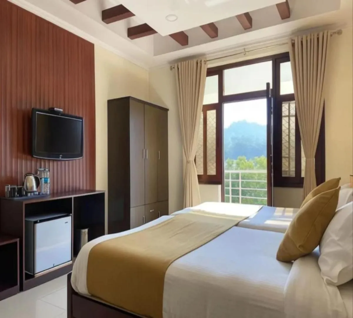 Bed in Hotel Namo Gange