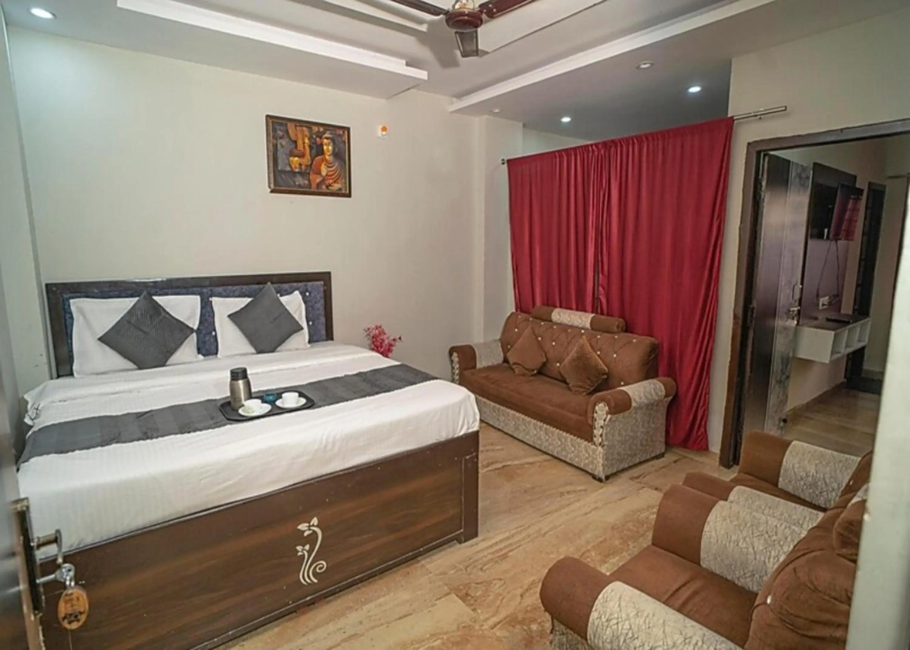 Bed in Hotel Namo Gange