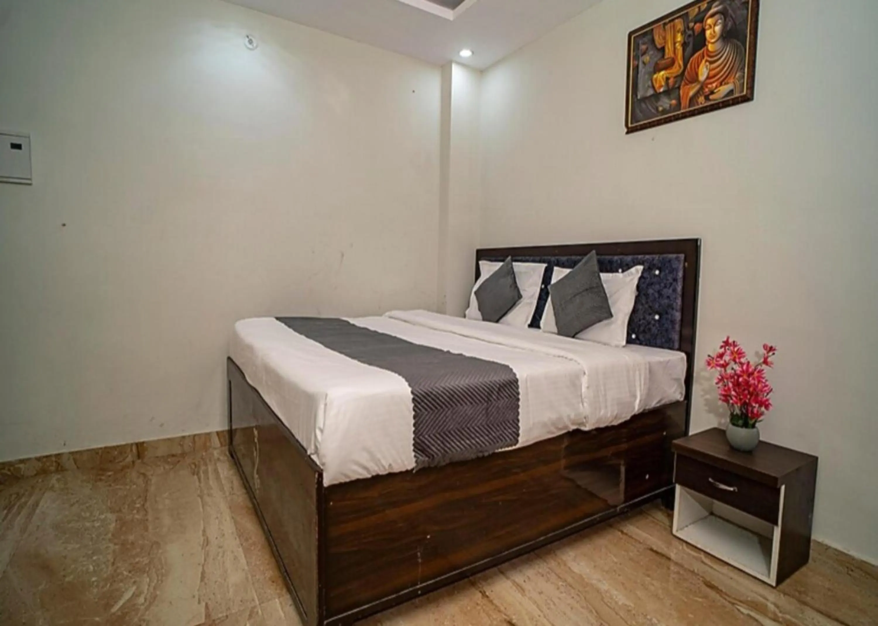 Bed in Hotel Namo Gange