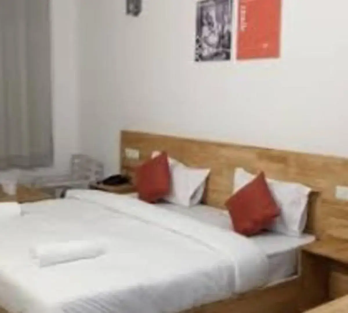 Bed in Hotel Namo Gange Bed in Hotel Namo Gange