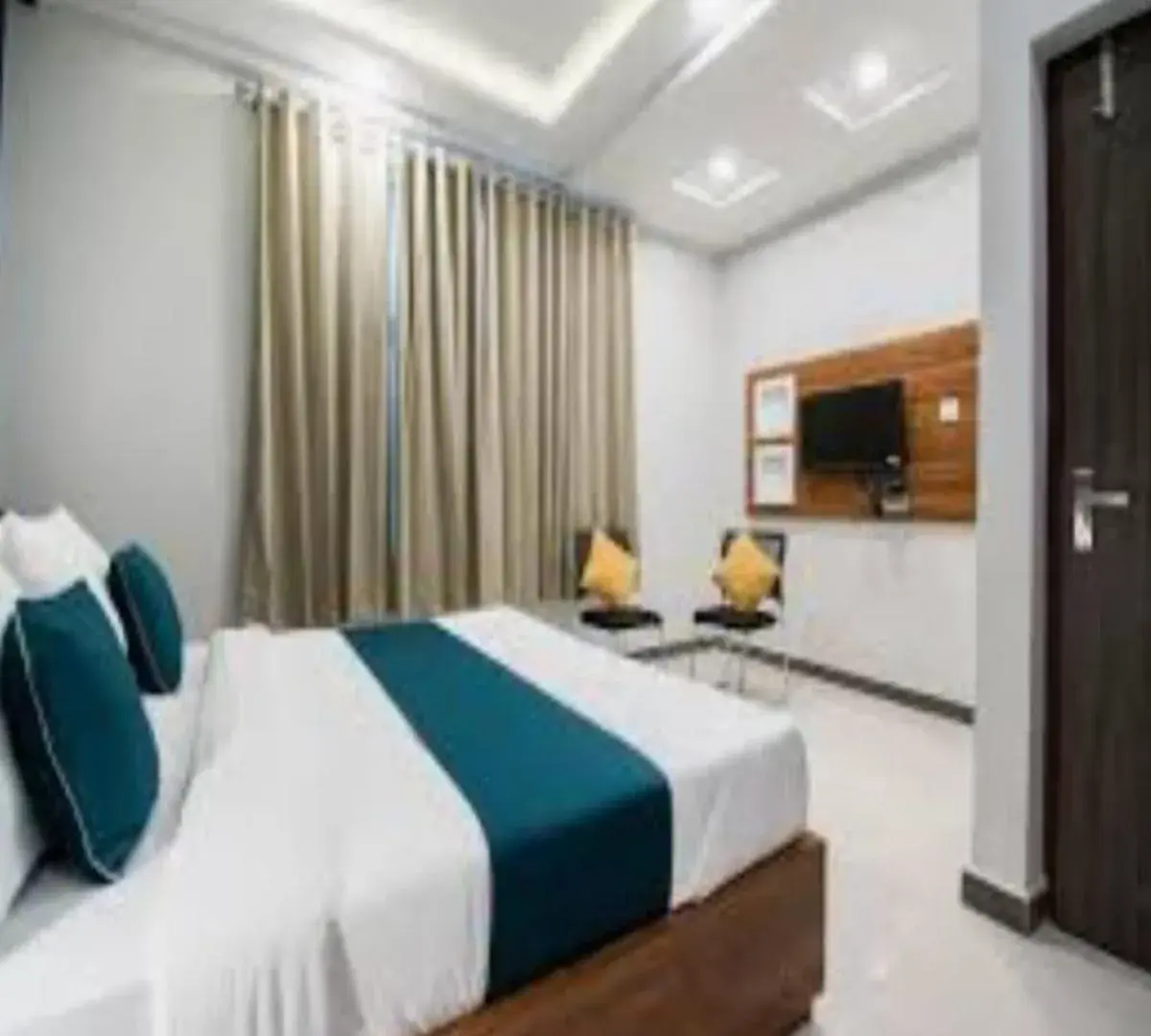 Bed in Hotel Namo Gange Bed in Hotel Namo Gange