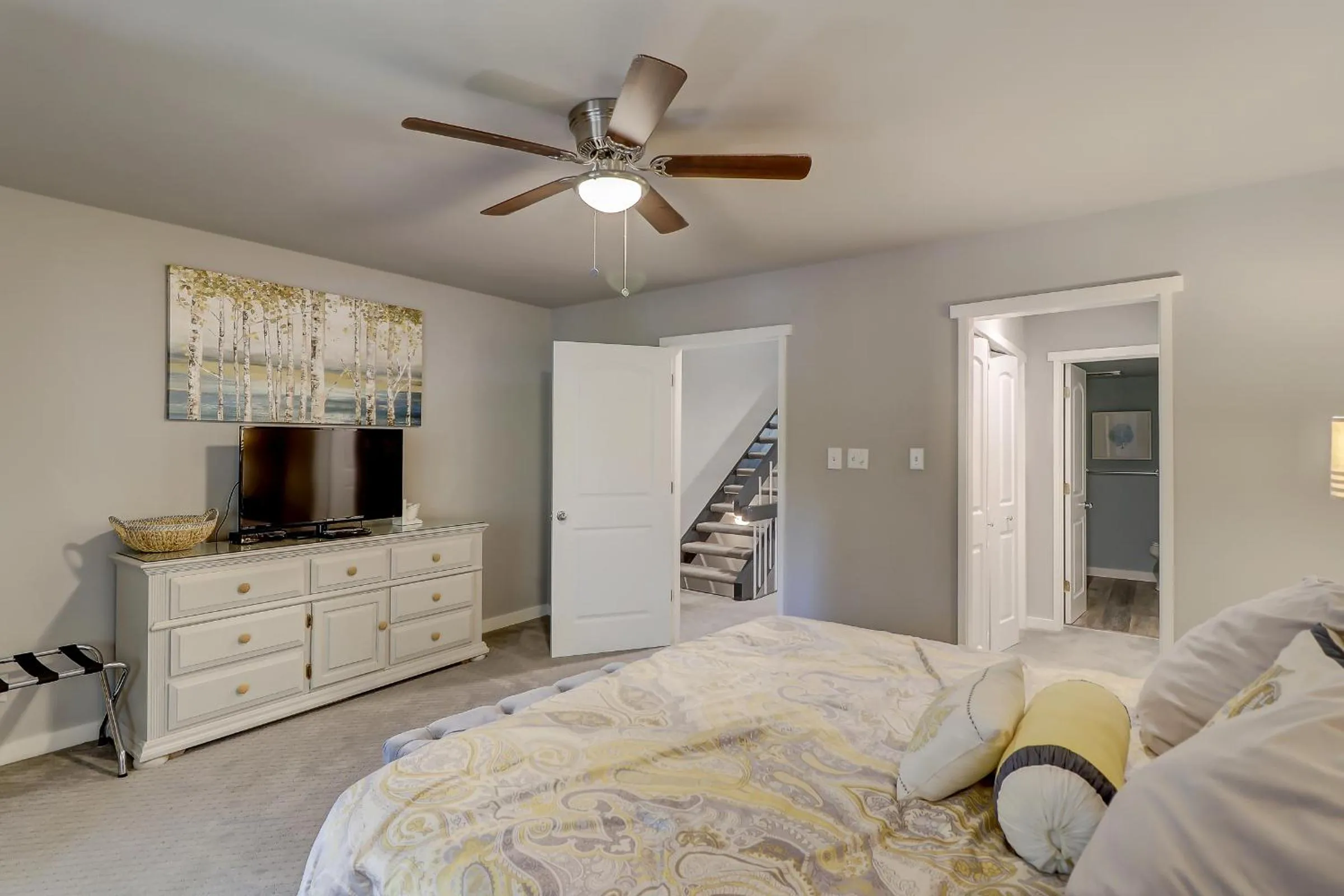 Bed in 294 Stoney Creek Villa at The Sea Pines Resort