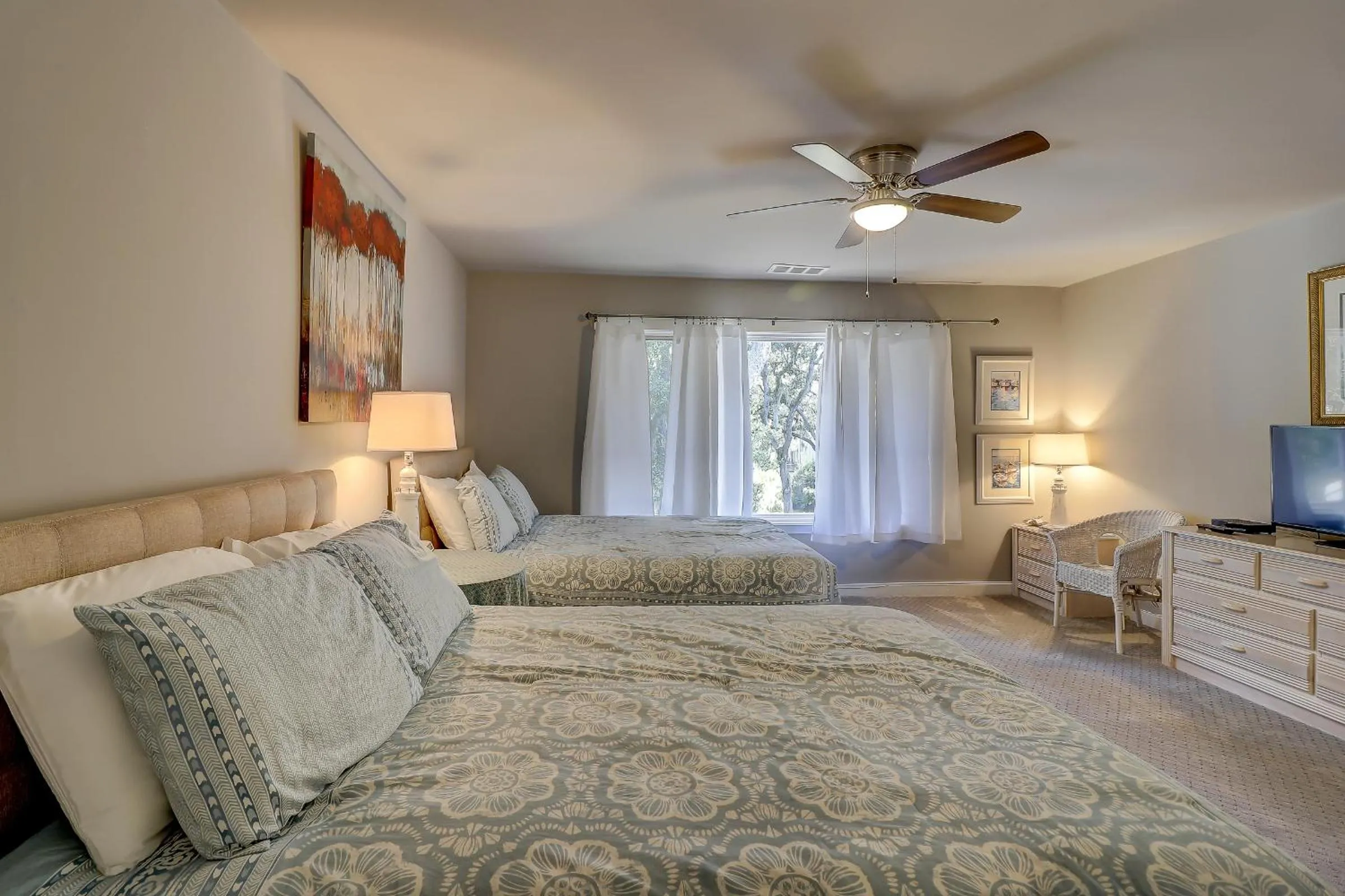 Bed in 294 Stoney Creek Villa at The Sea Pines Resort