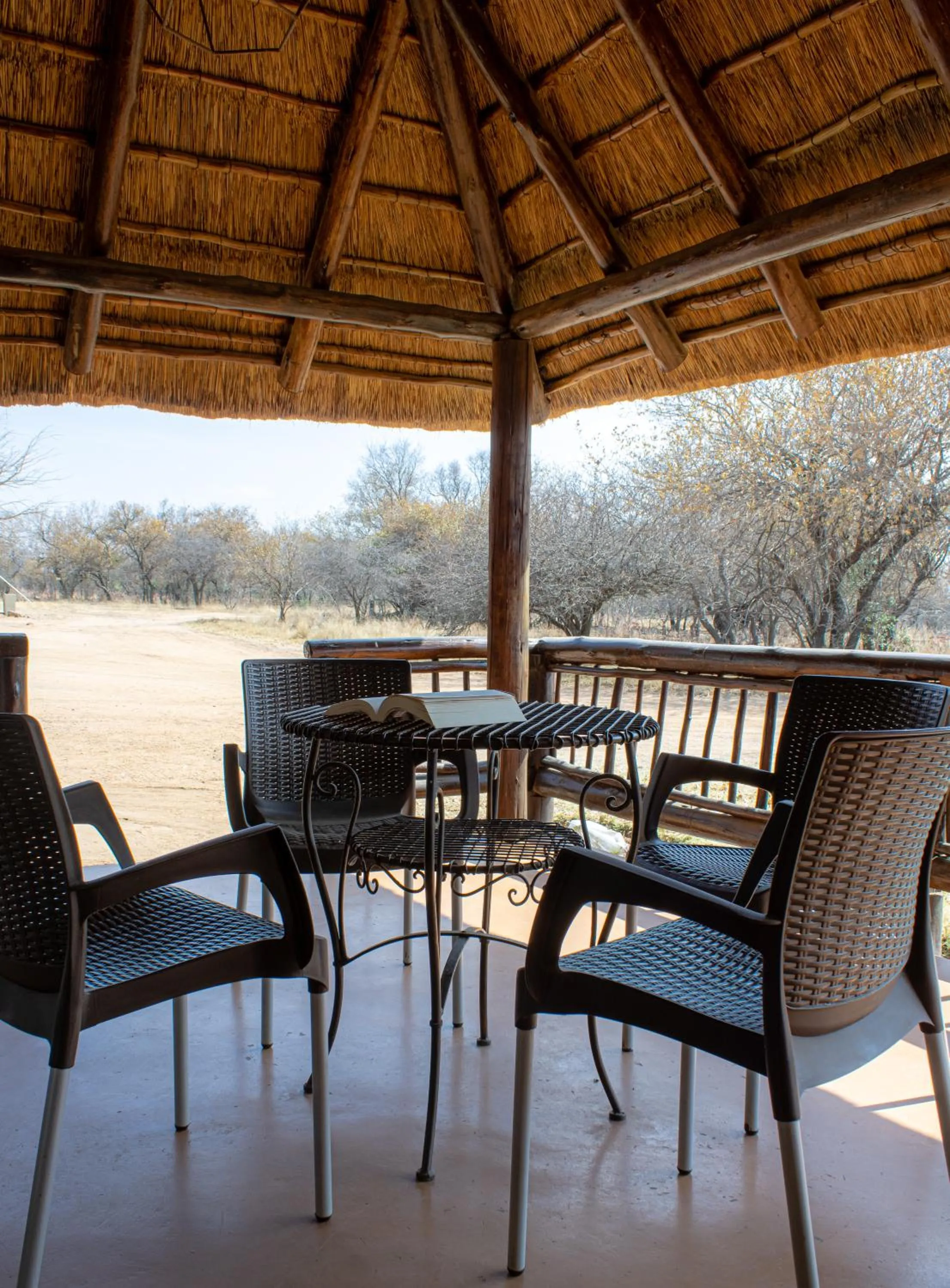 Seating area in Tshikwalo Game Lodge