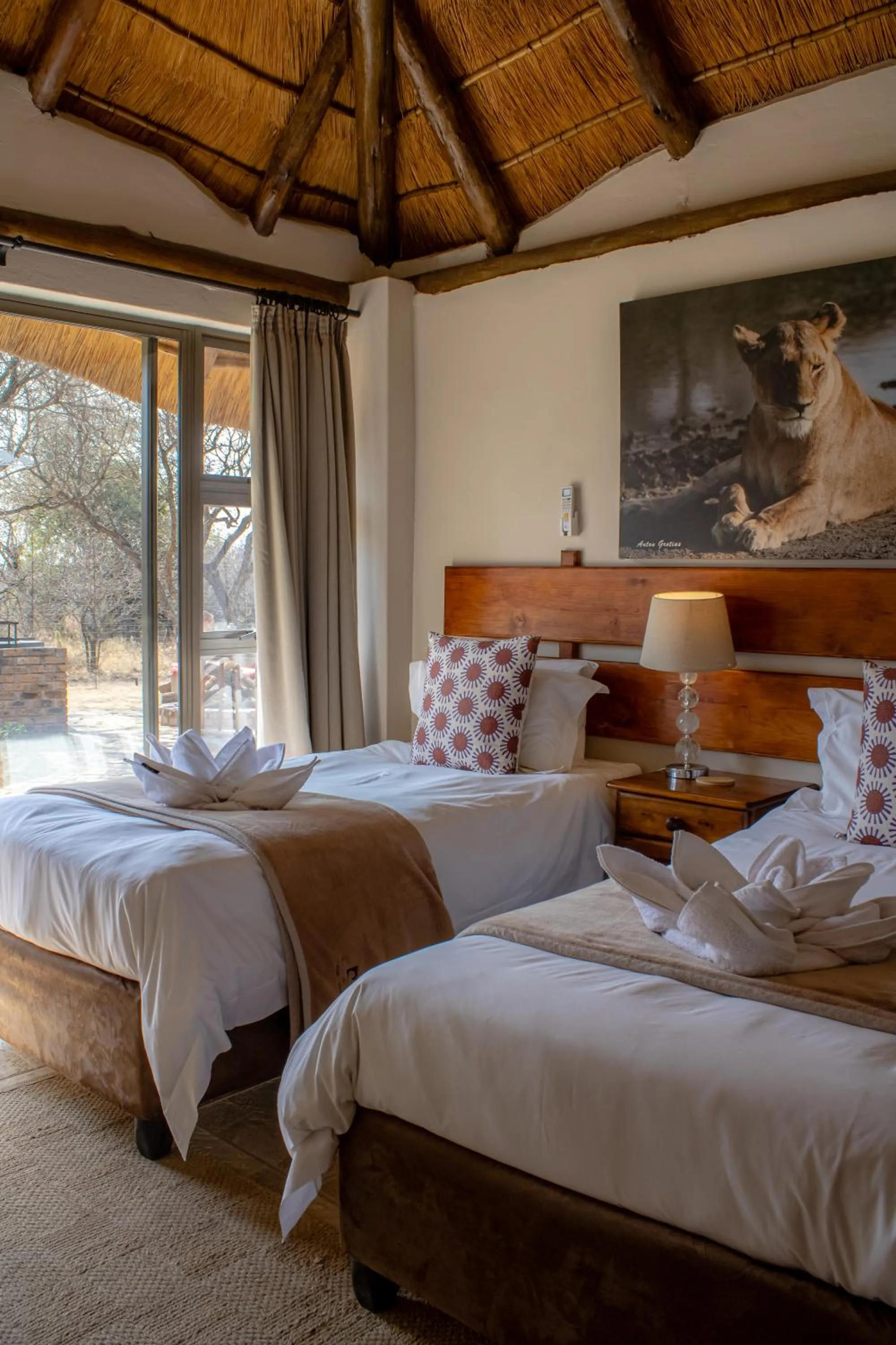 Bedroom, Bed in Tshikwalo Game Lodge