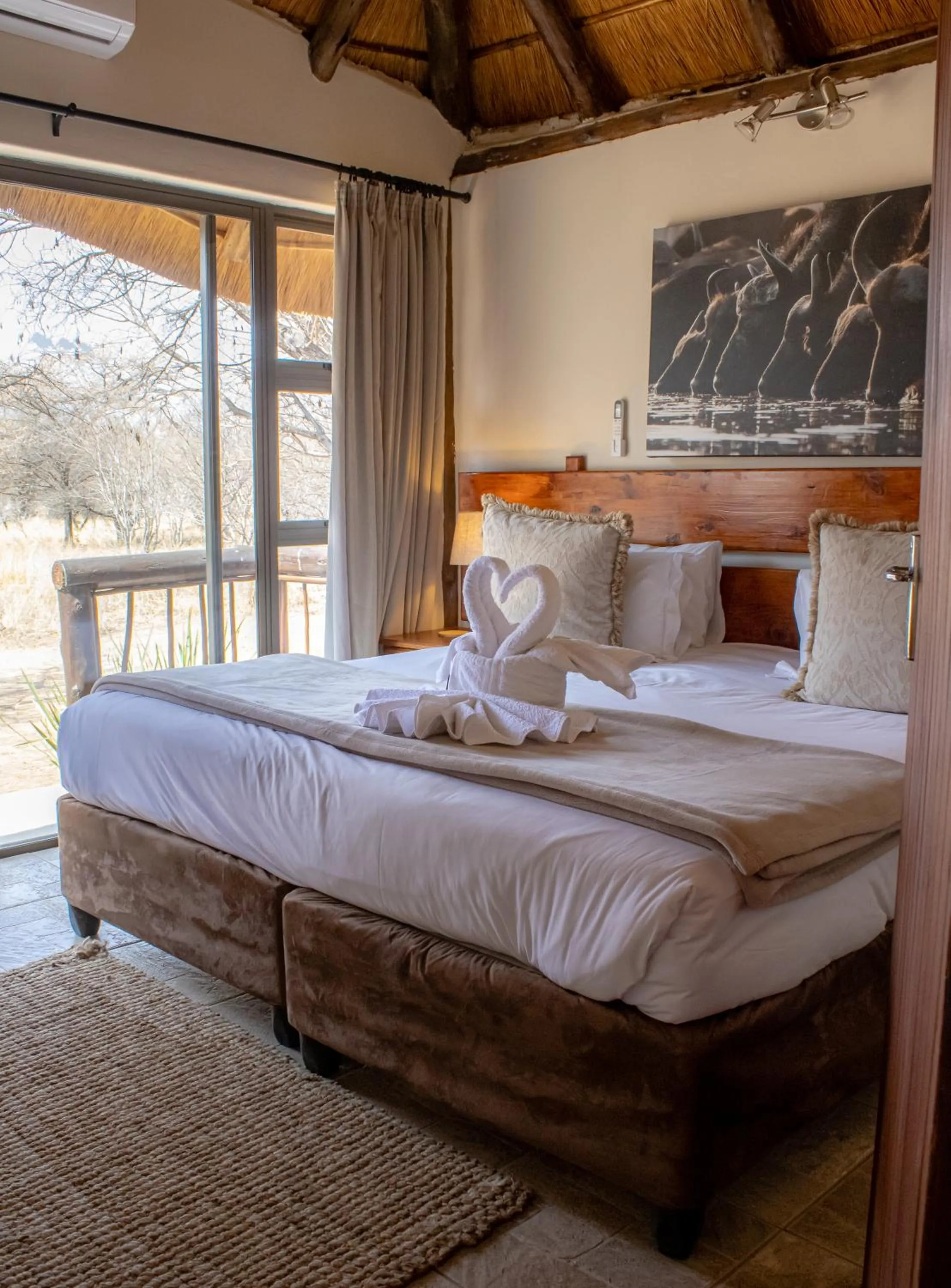 Bedroom, Bed in Tshikwalo Game Lodge
